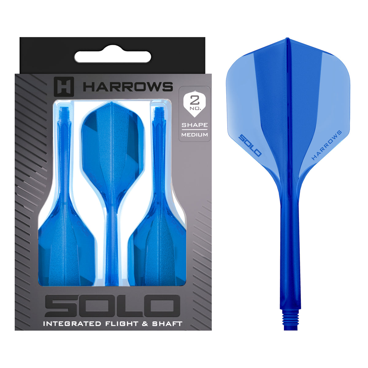 Solo No.2 Integrated Flight and Shaft - Blue