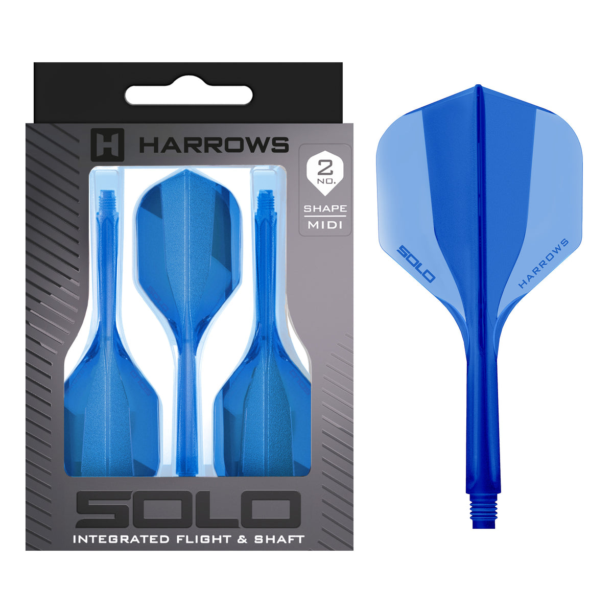 Solo No.2 Integrated Flight and Shaft - Blue