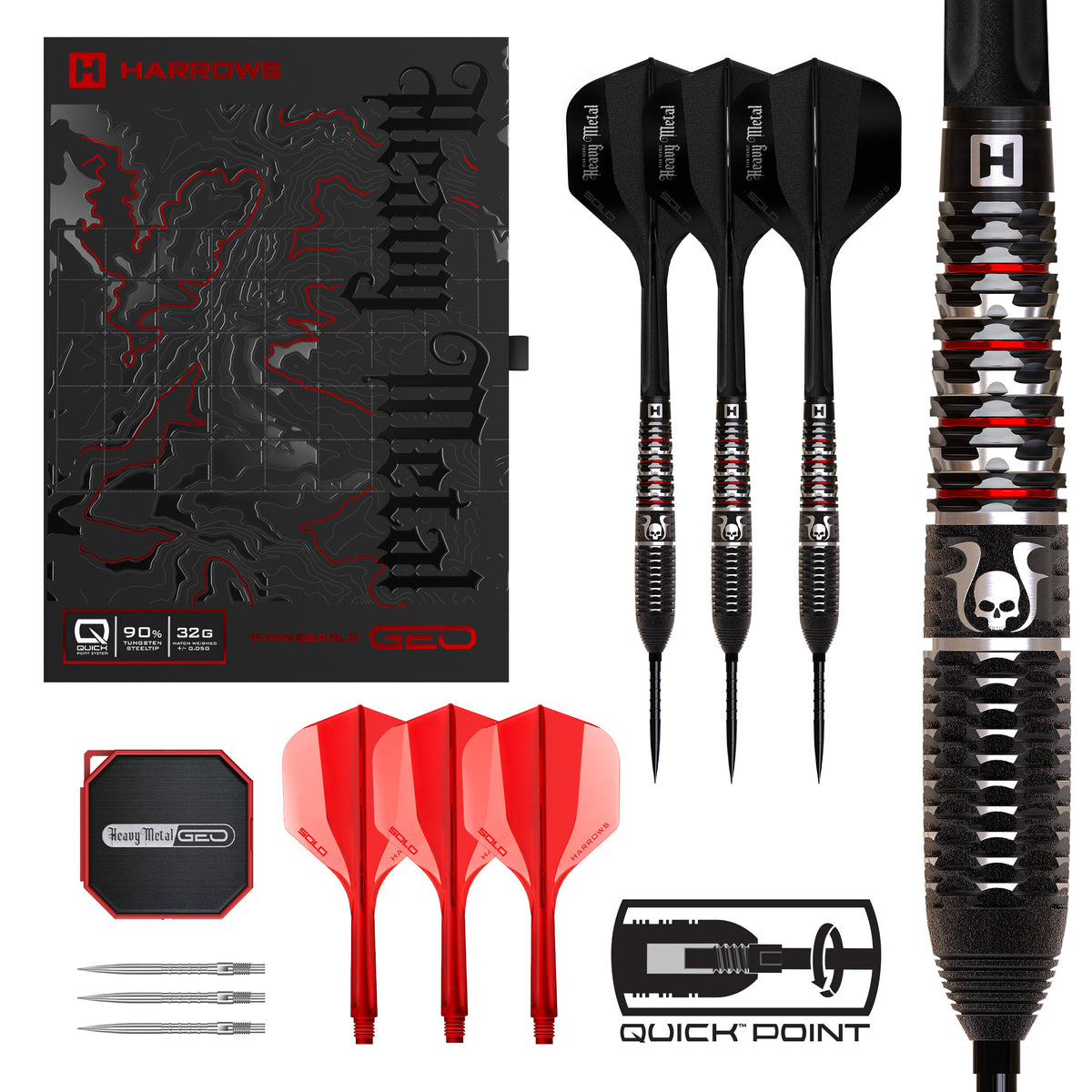 Ryan Searle Geo 90% Tungsten Quick Point Darts