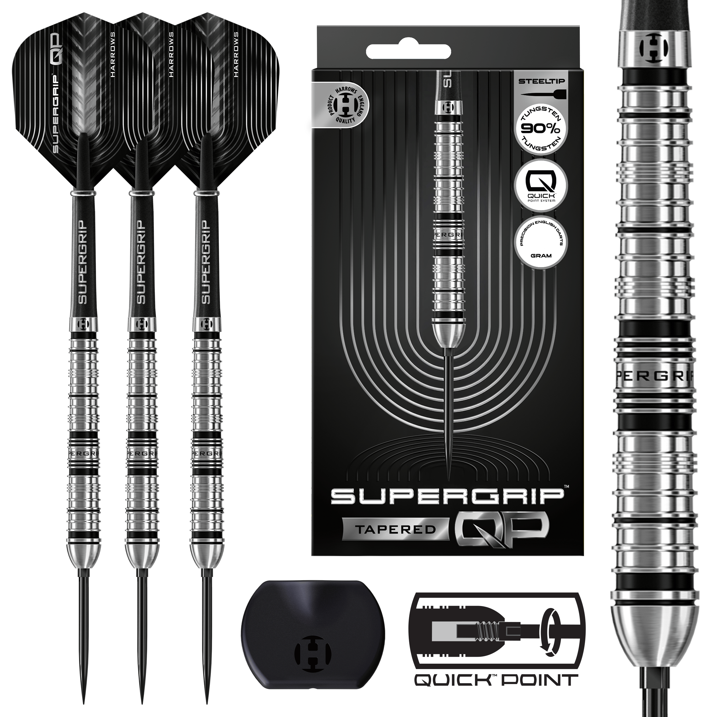 Supergrip QP Tapered 90% Quick Point Darts