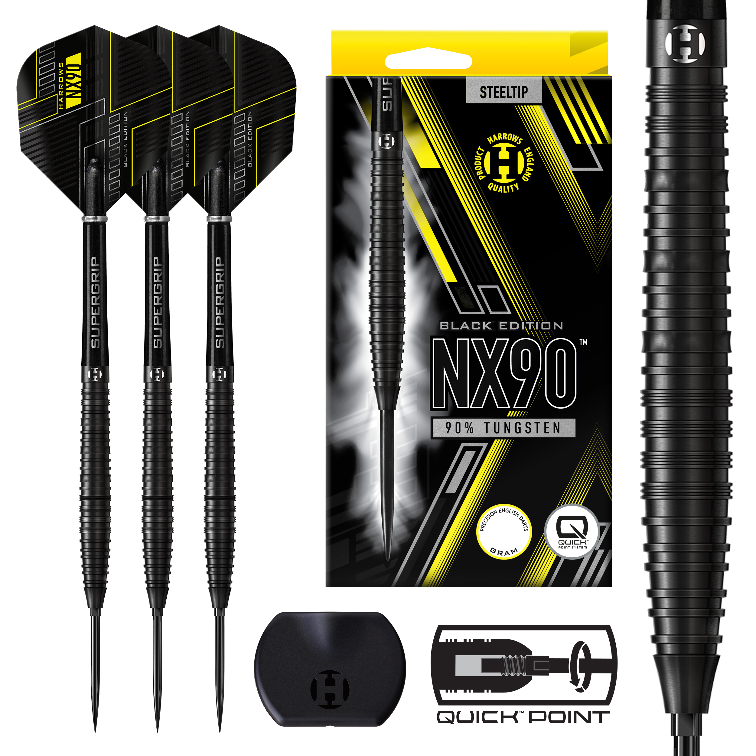 NX90 90% Black Edition Quick Point Darts