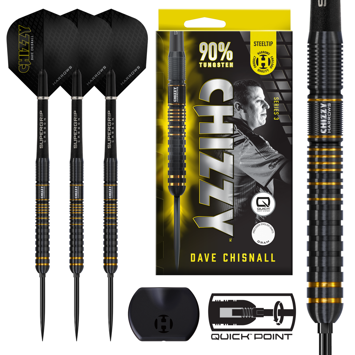 Chizzy 90% Series 3 Quick Point Darts