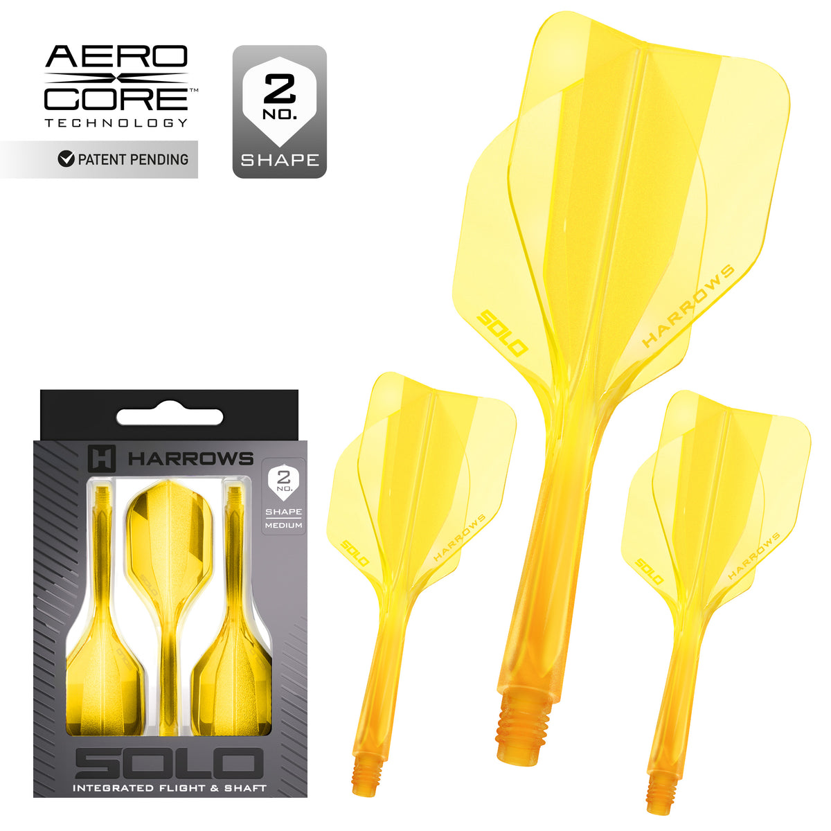Solo No.2 Integrated Flight and Shaft - Yellow