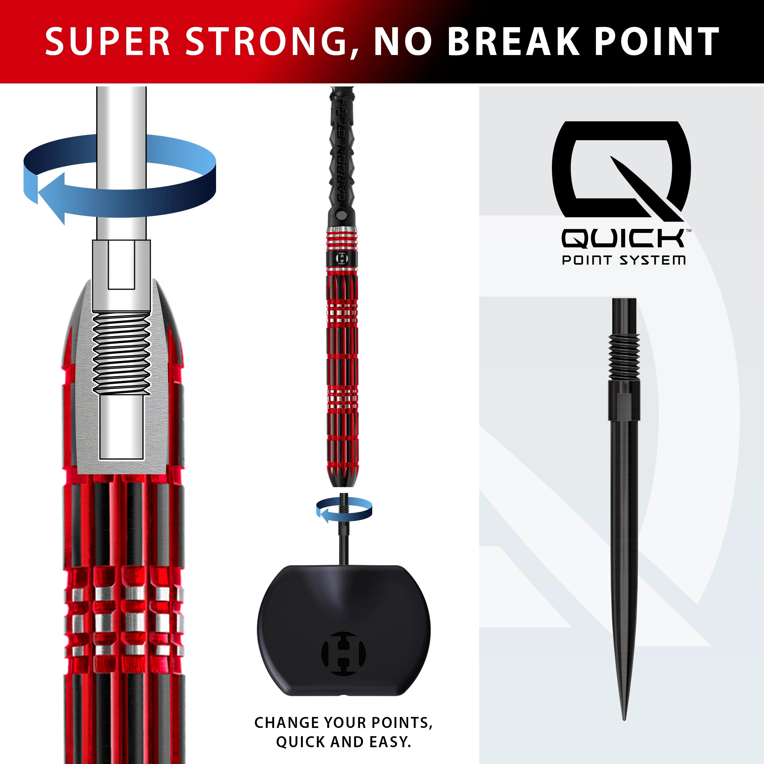 Red Horizon 90% Quick Point Darts