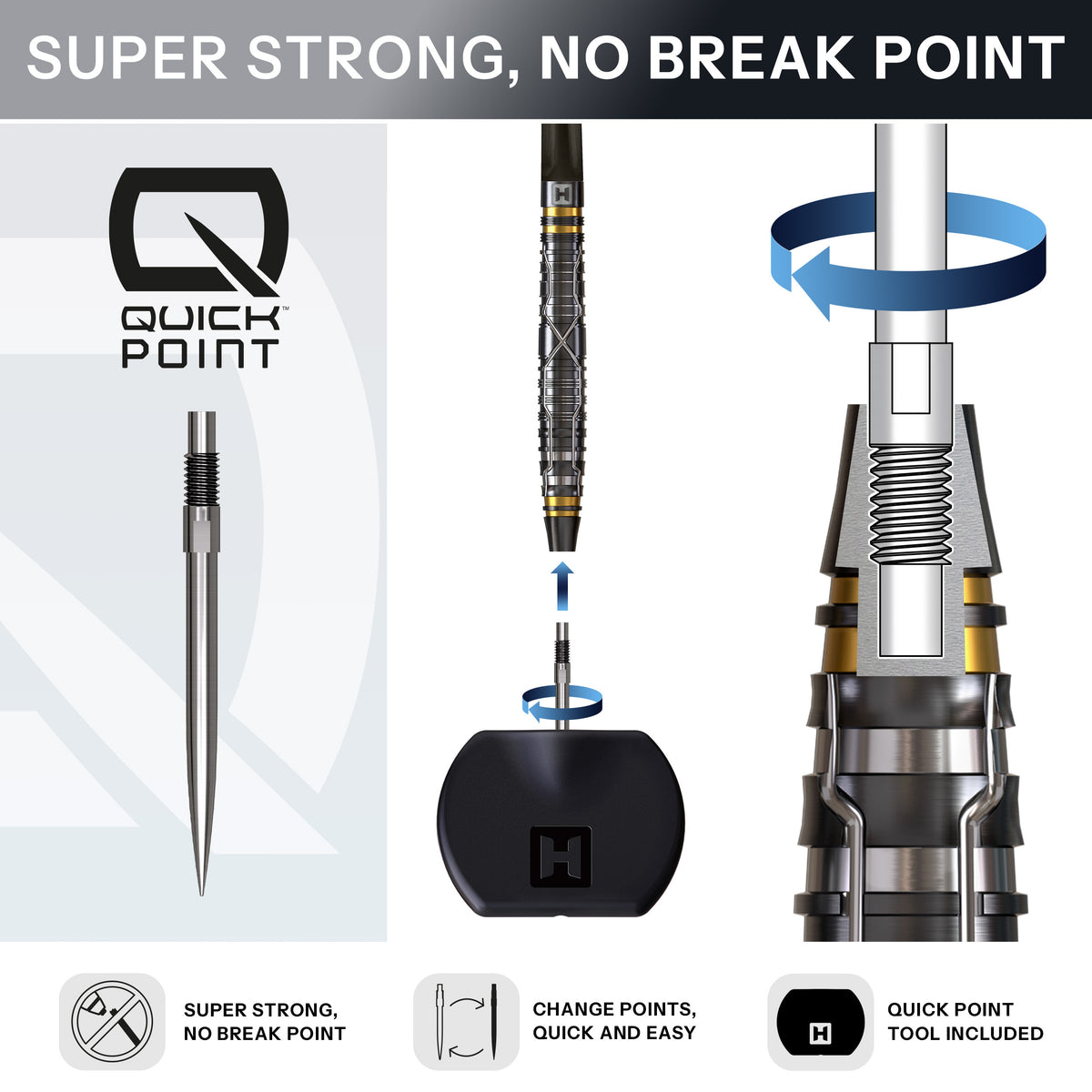 NX Luxe 90% Tapered Quick Point Darts