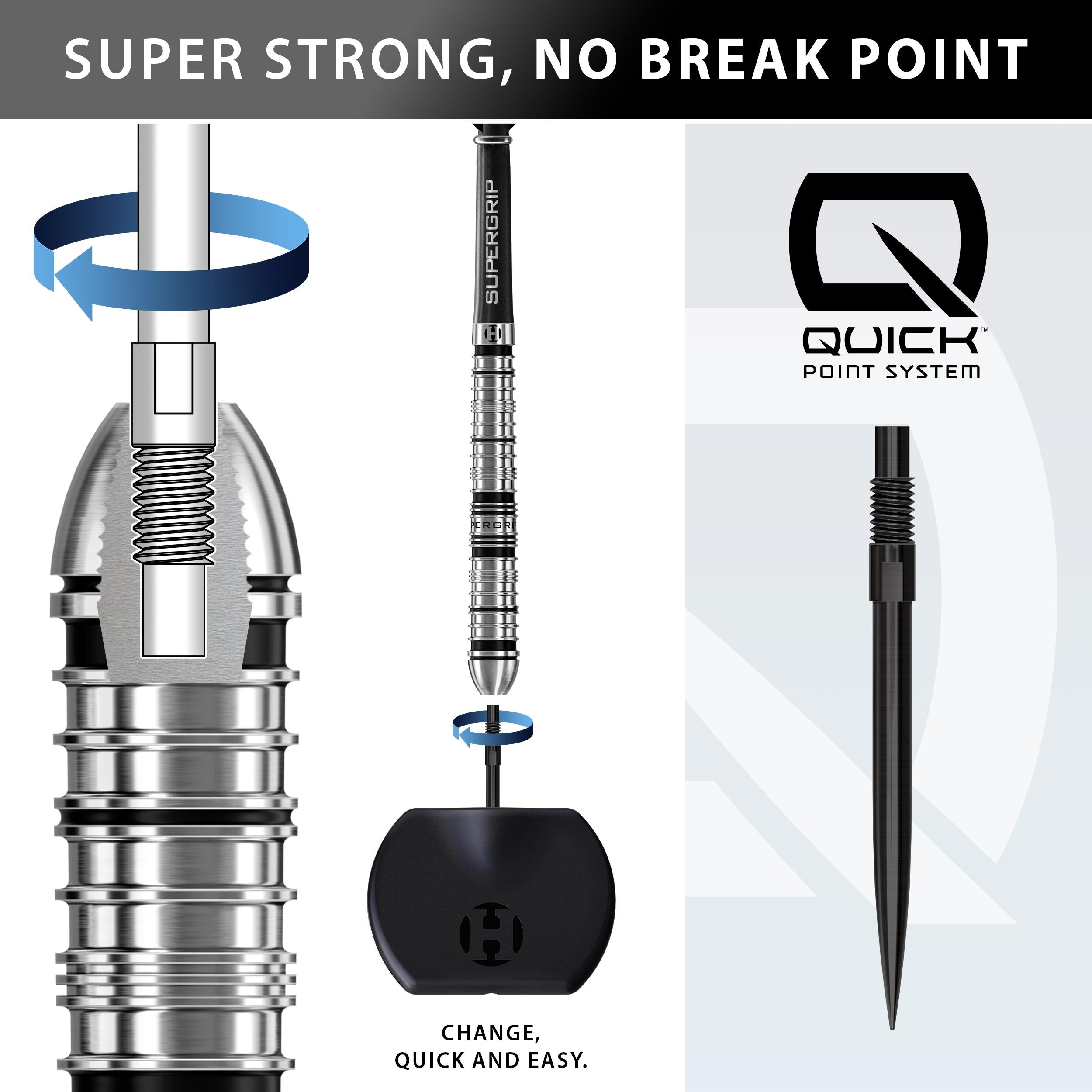 Supergrip QP Tapered 90% Quick Point Darts