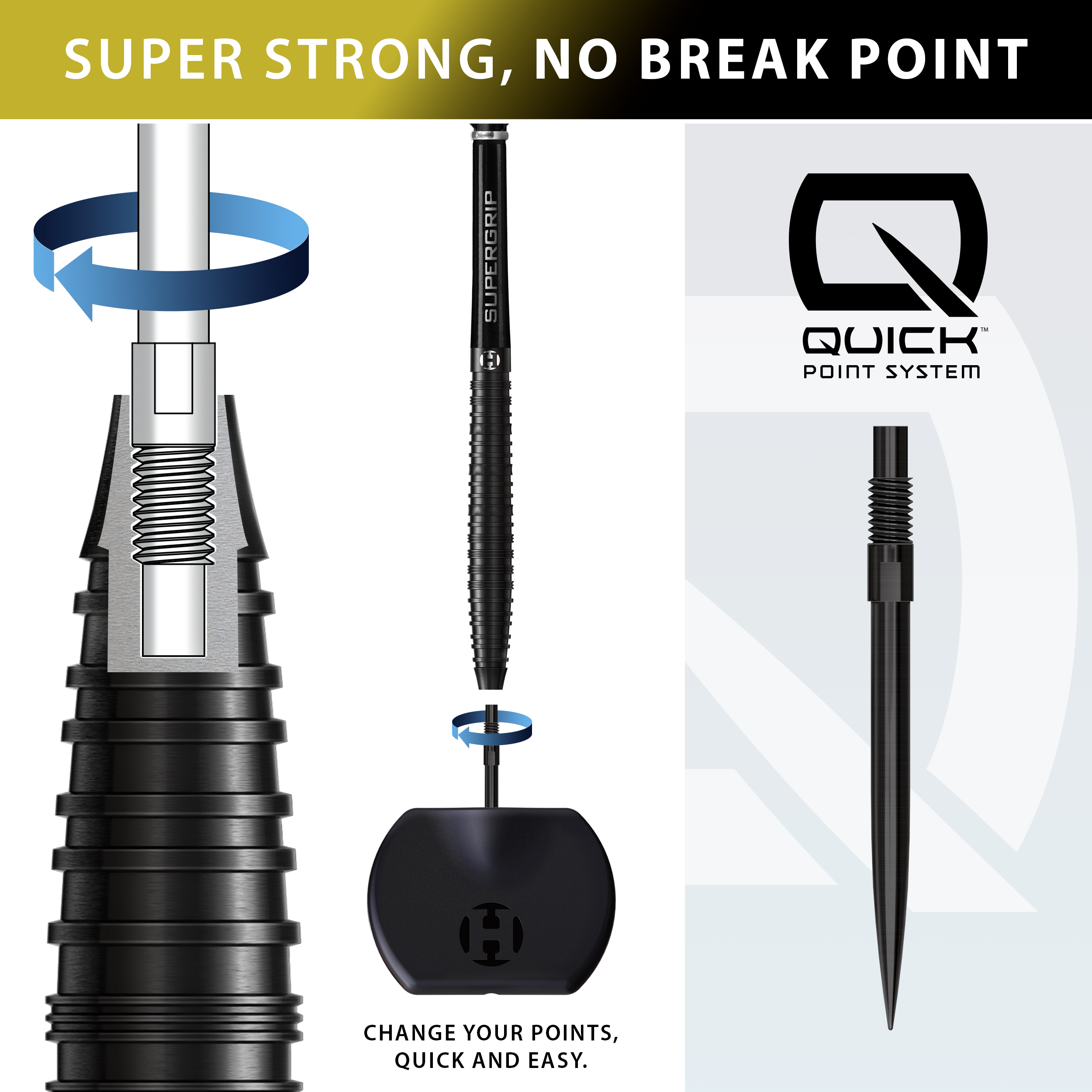 NX90 90% Black Edition Quick Point Darts