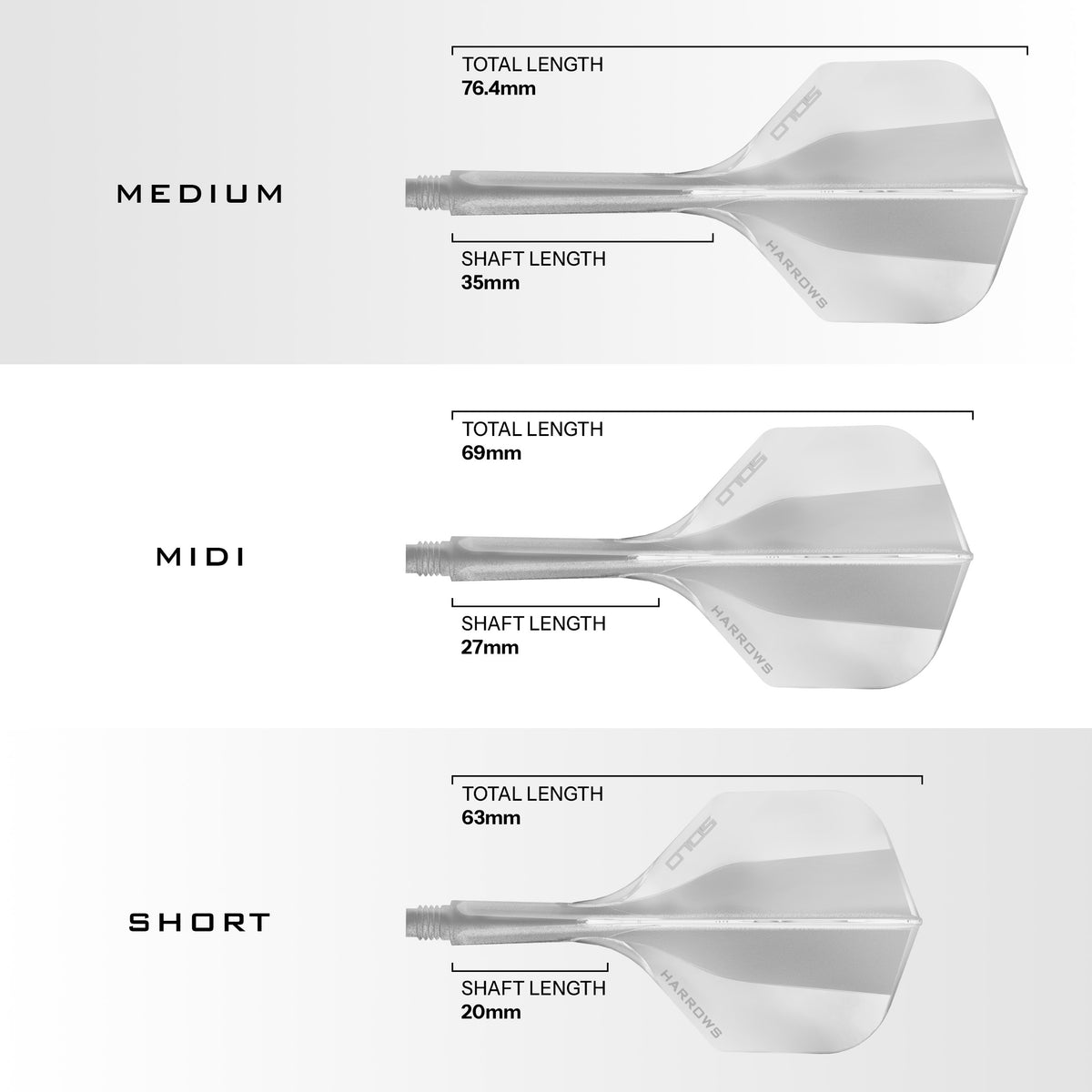 Solo No.2 Integrated Flight and Shaft - Clear