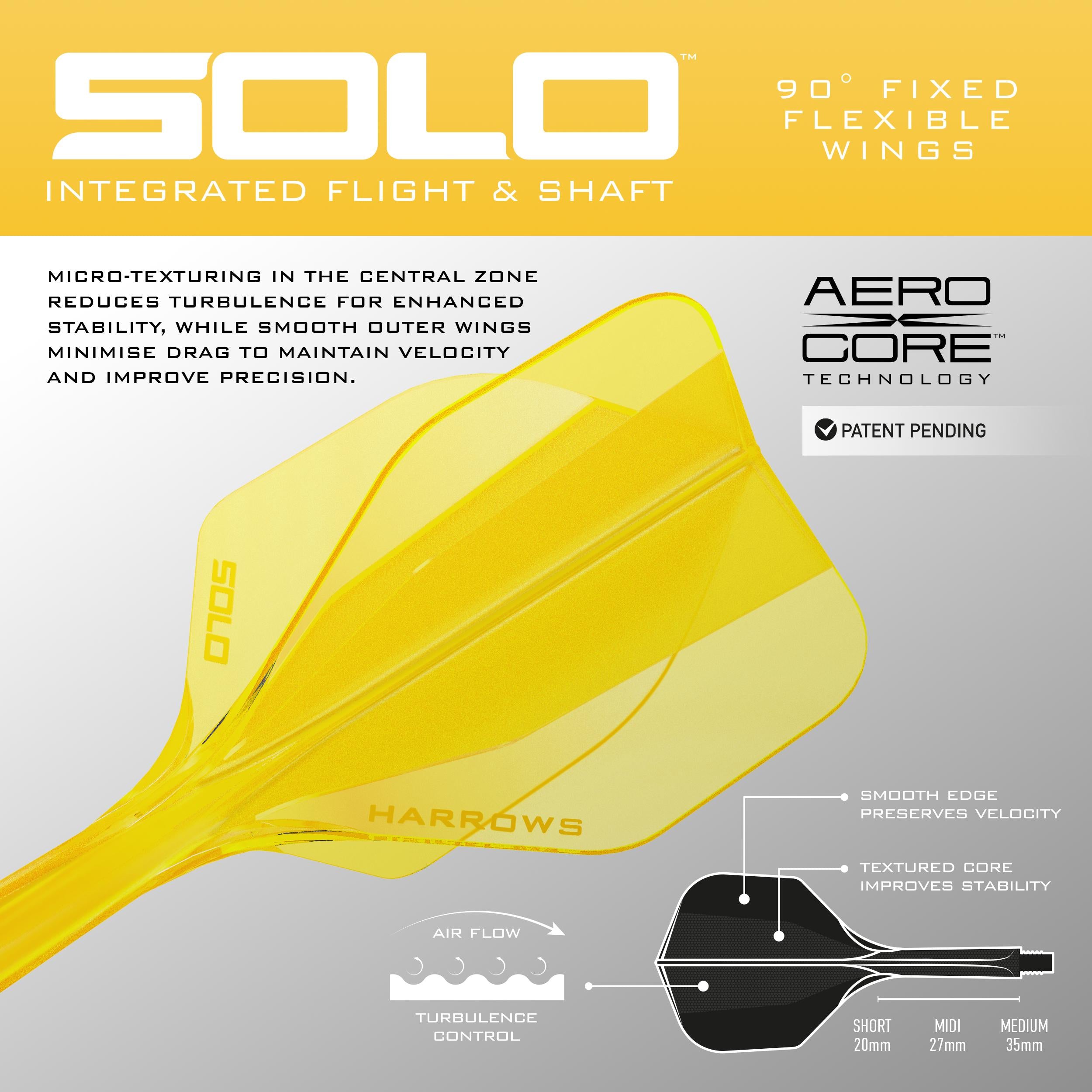 Yellow Solo integrated flight and shaft system technical details including Aero Core Technology