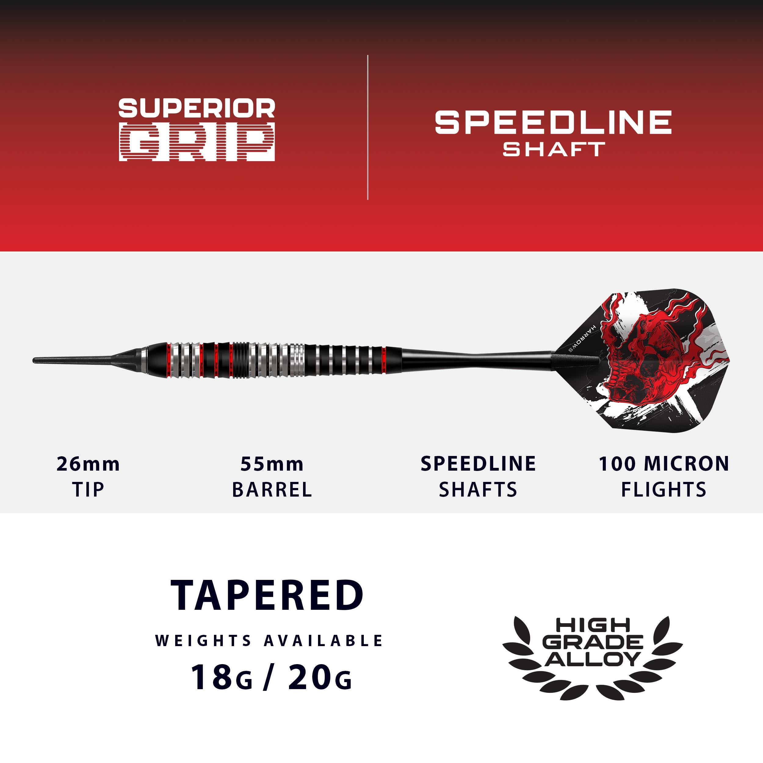 Heavy Metal Ryan Searle Stainless Steel Soft Tip Darts
