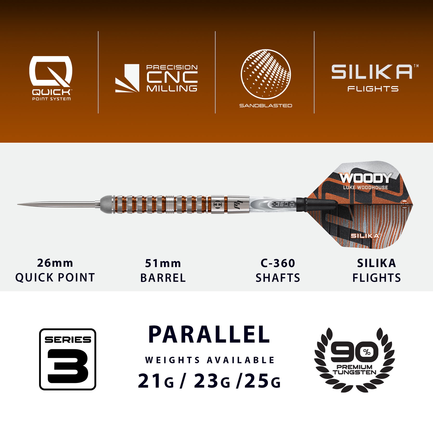 Luke Woodhouse 90% Series 3 Quick Point Darts