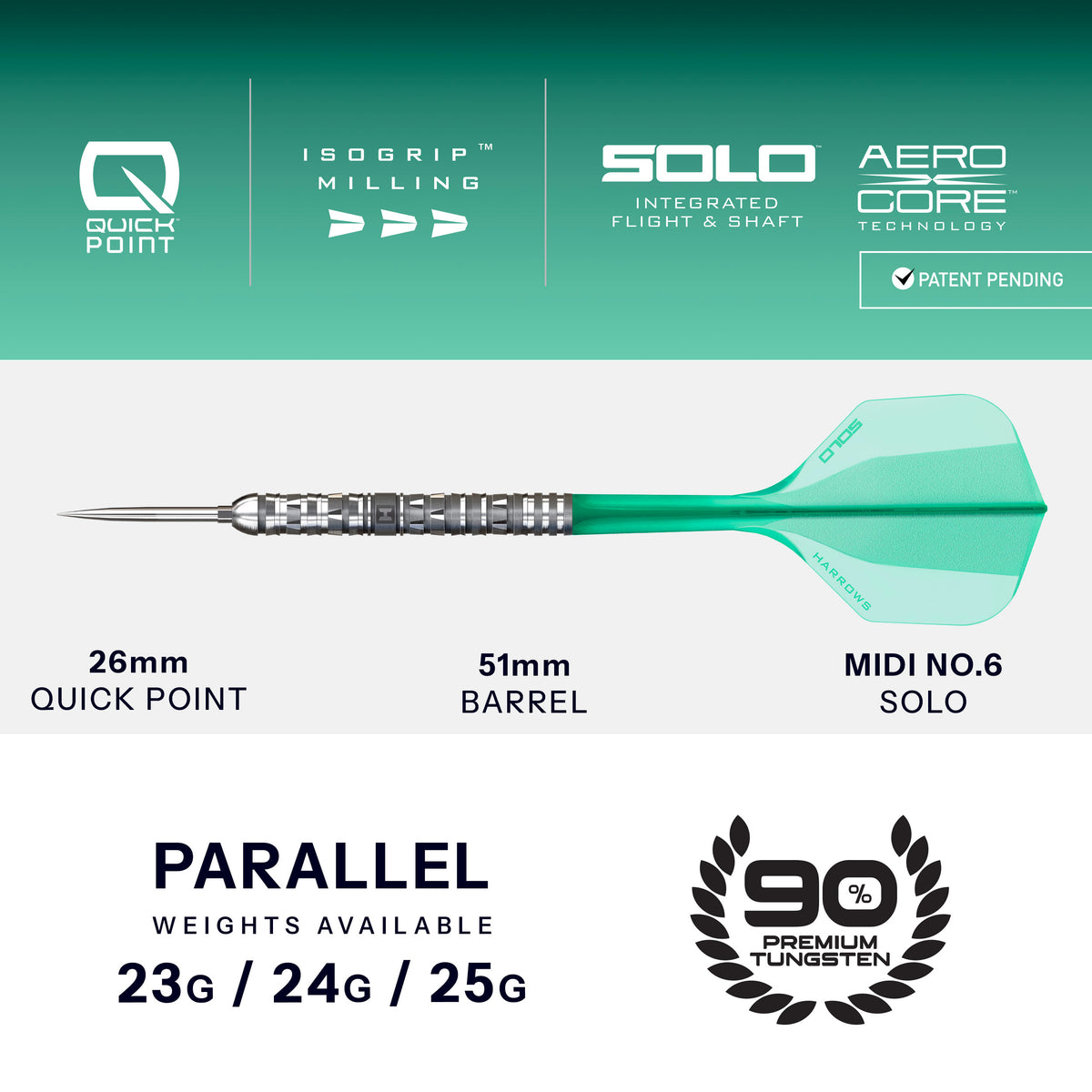 Torrent Parallel 90% Quick Point Darts