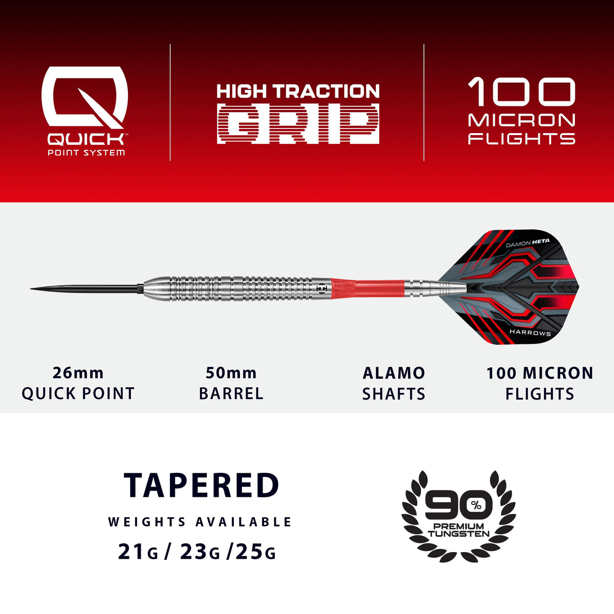 Damon Heta 90% Quick Point Darts