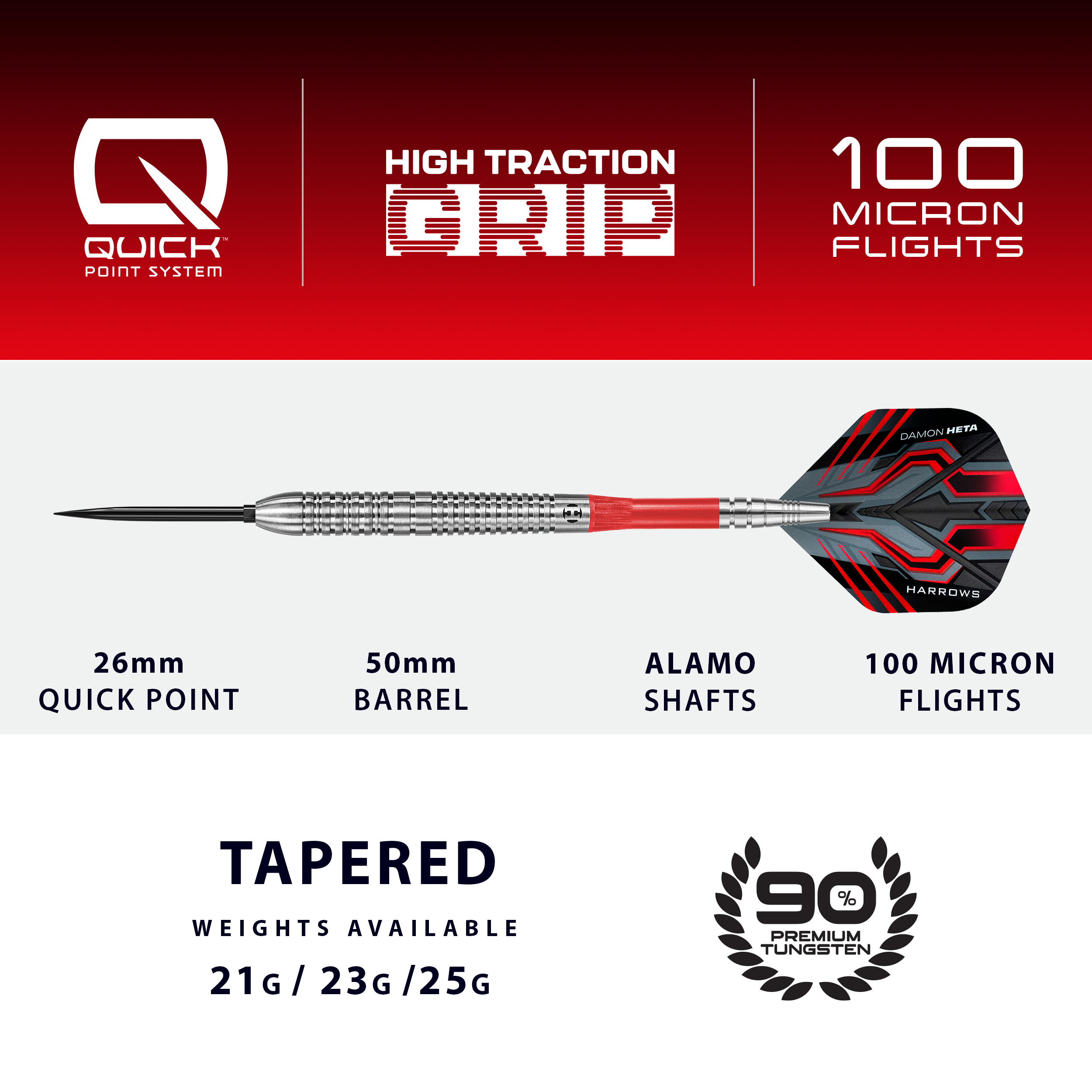 Damon Heta 90% Quick Point Darts
