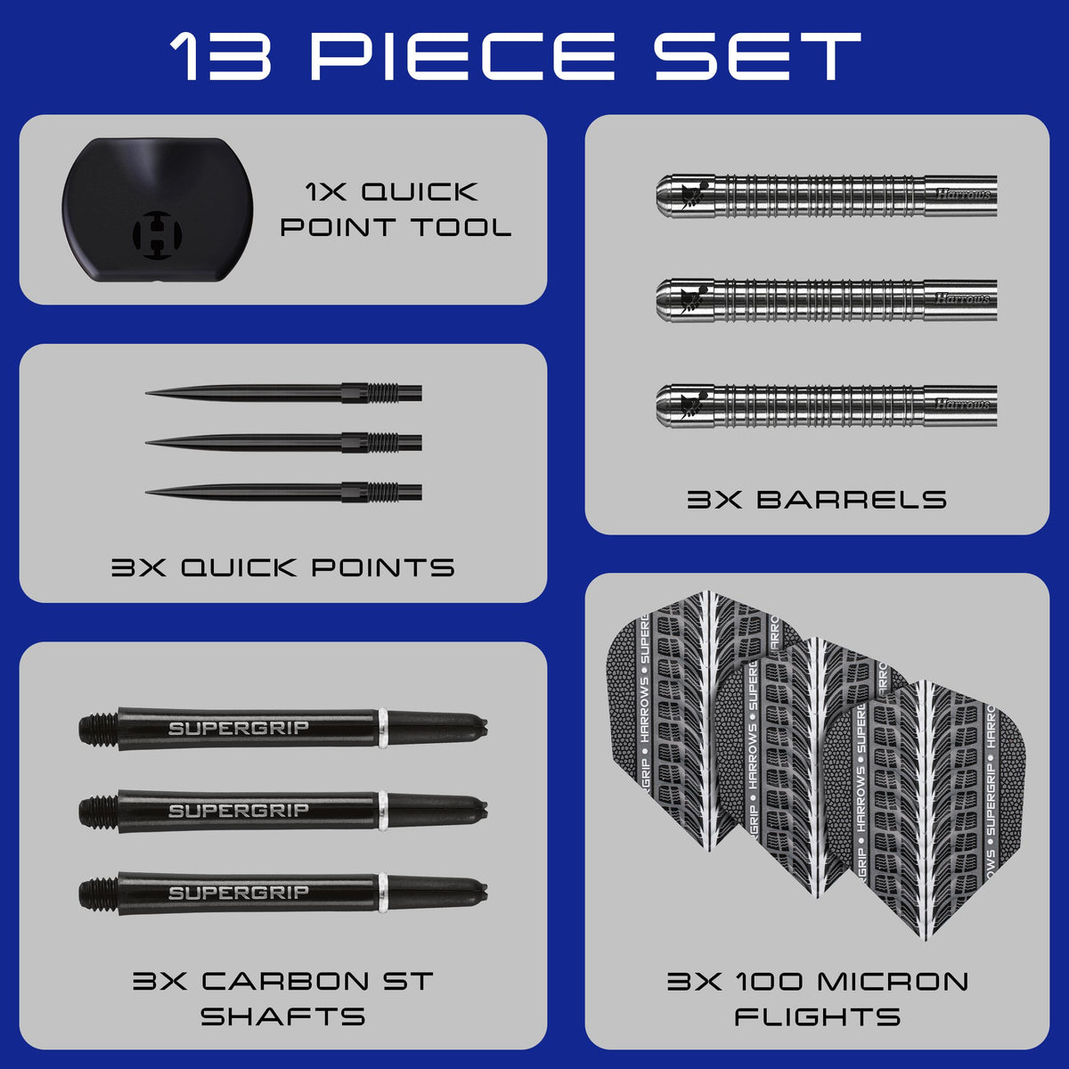 Supergrip 90% Quick Point Darts