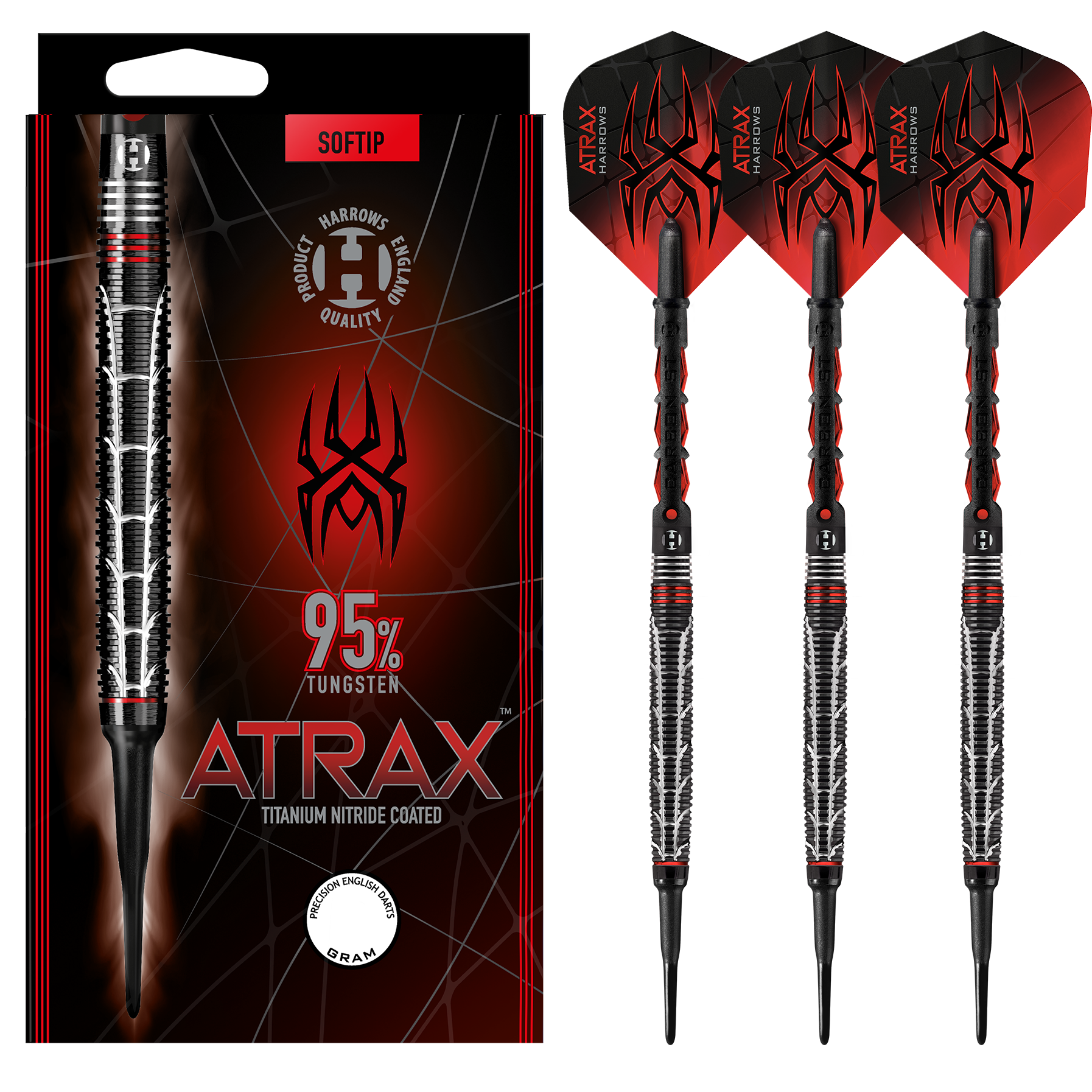DARTMAX TRZ 40g 　TR30g Atrax 95% Soft Tip Darts