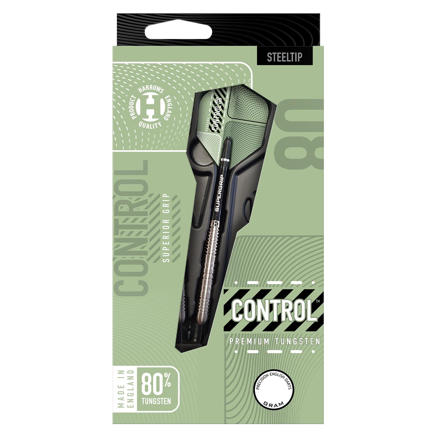 Control 80% Parallel Steel Tip Darts