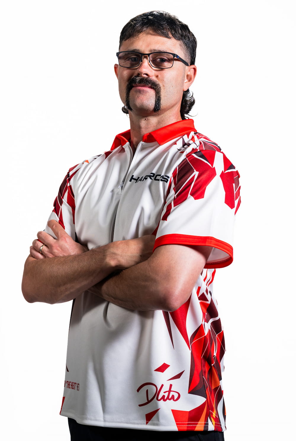 damon heta in his harrows branded shirt