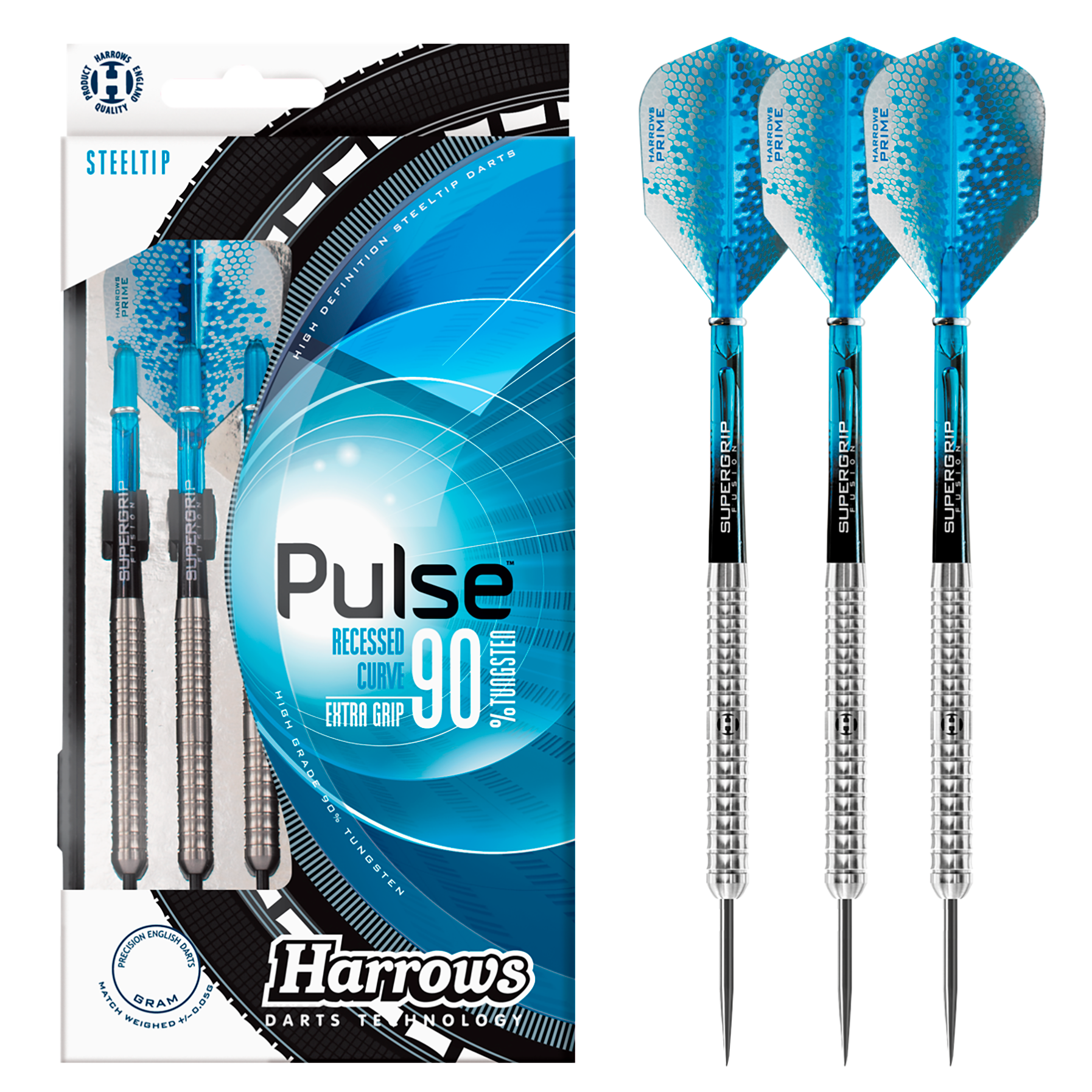 HarrowsハローズPULSEパルス90%TUNGSTENスティールSTEEL Pulse 90% Steel Tip Darts