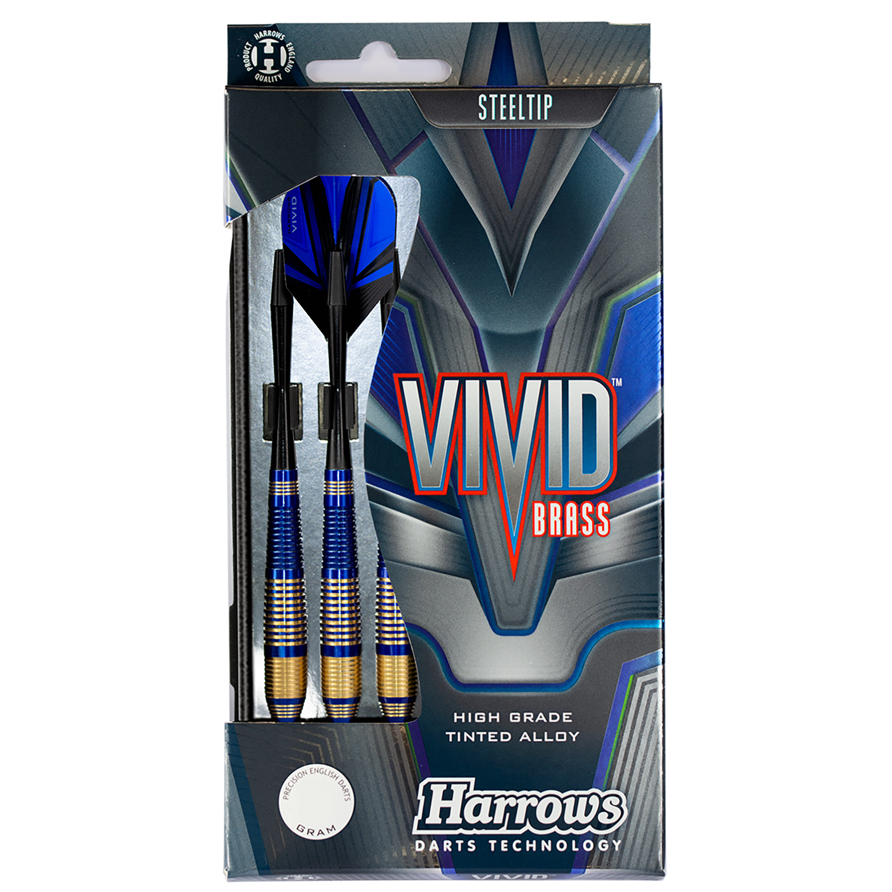 Vivid Brass - Blue Steel Tip Darts