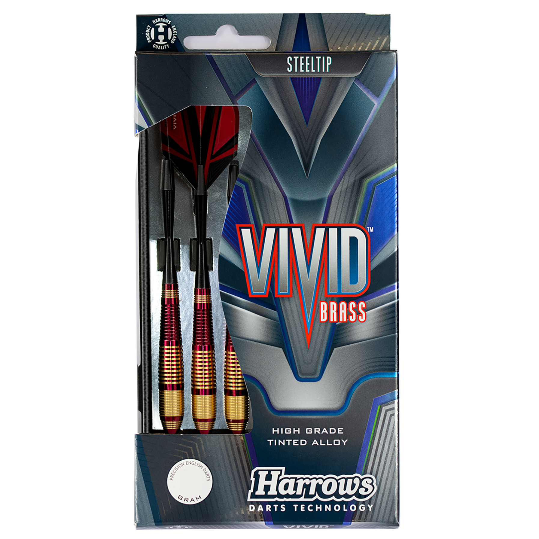 Vivid Brass - Red Steel Tip Darts