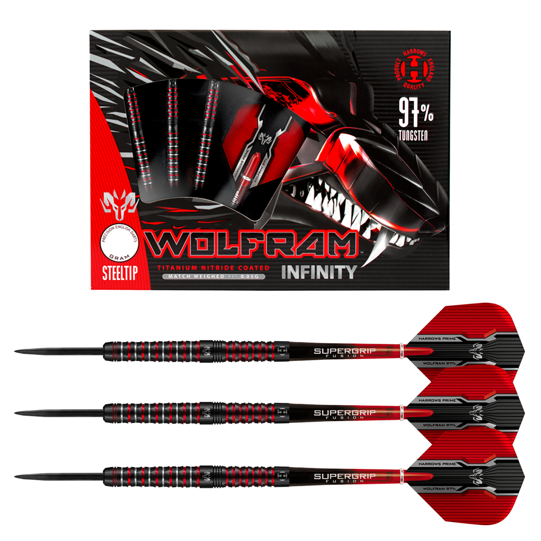 【タングステン97%】Harrowsウルフラムインフィニティ【カーボンシャフト】 Wolfram Infinity 97% Steel Tip Darts