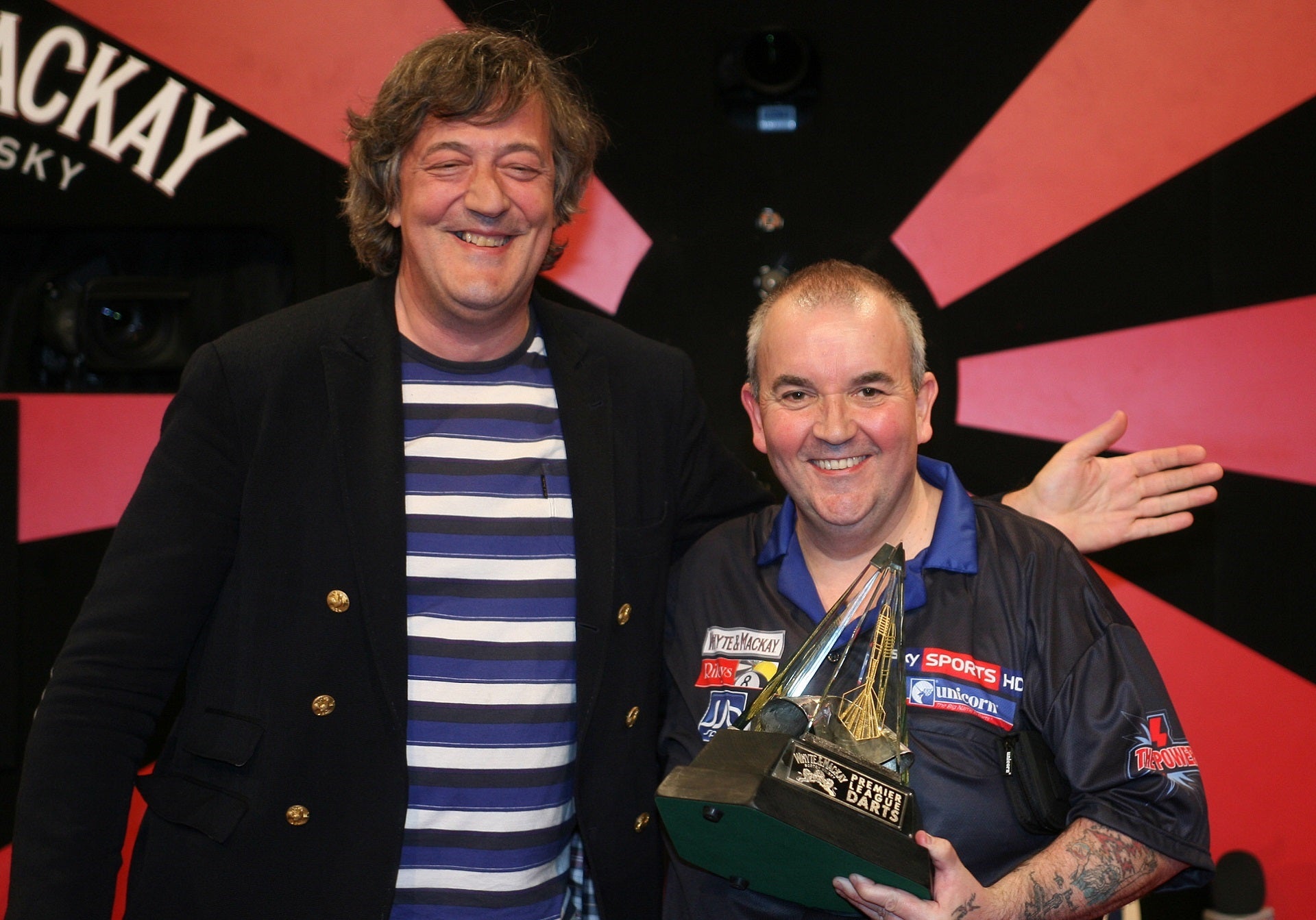 Stephen Fry & Dave Clark support dartboard giveaway campaign