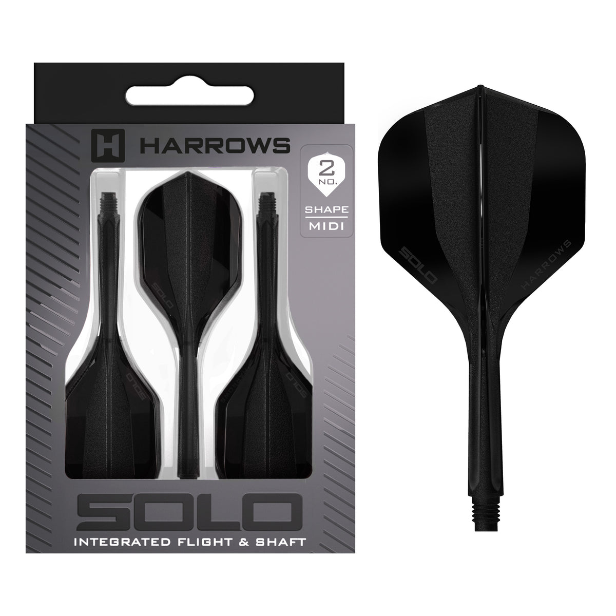 Solo No.2 Integrated Flight and Shaft - Black