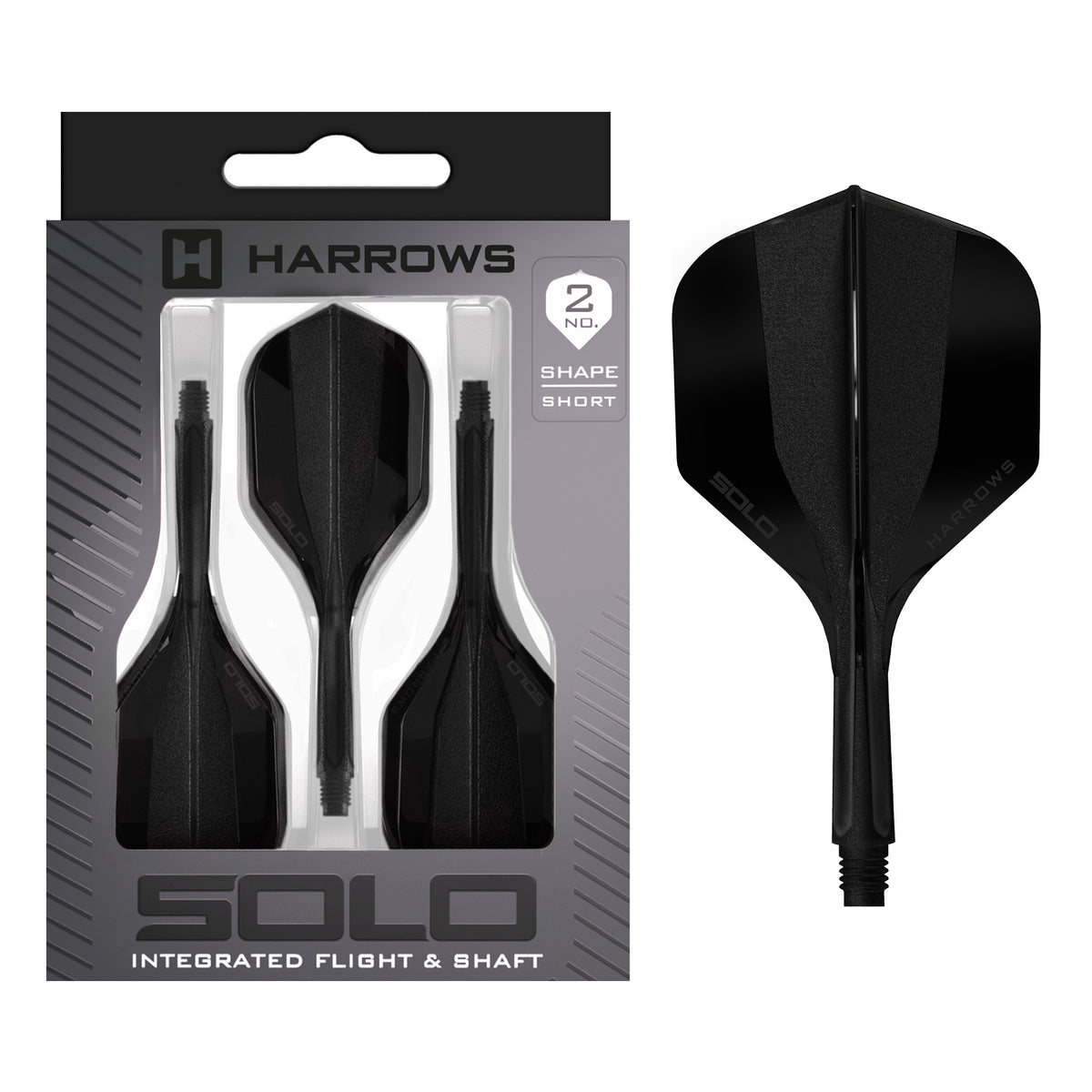 Solo No.2 Integrated Flight and Shaft - Black