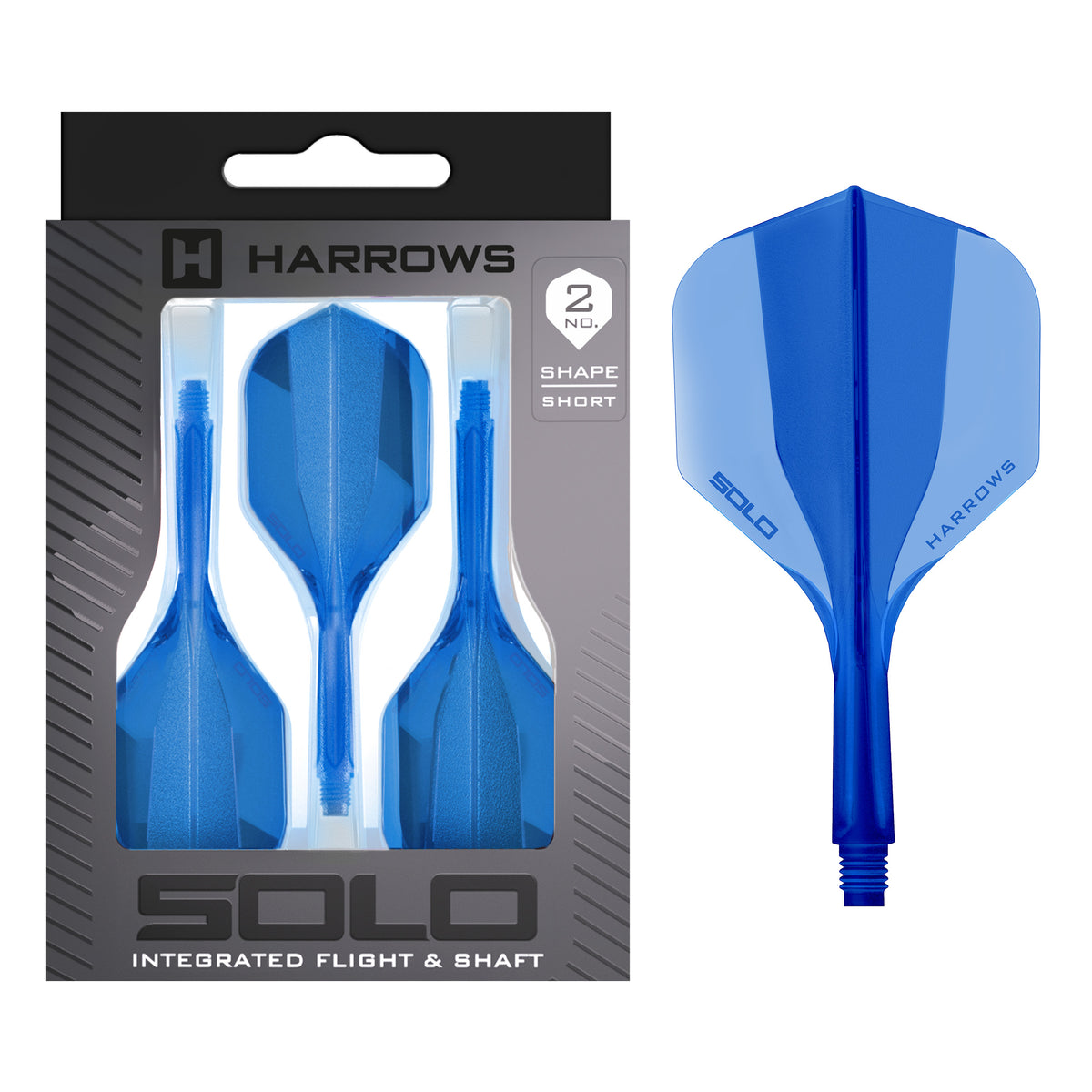 Solo No.2 Integrated Flight and Shaft - Blue