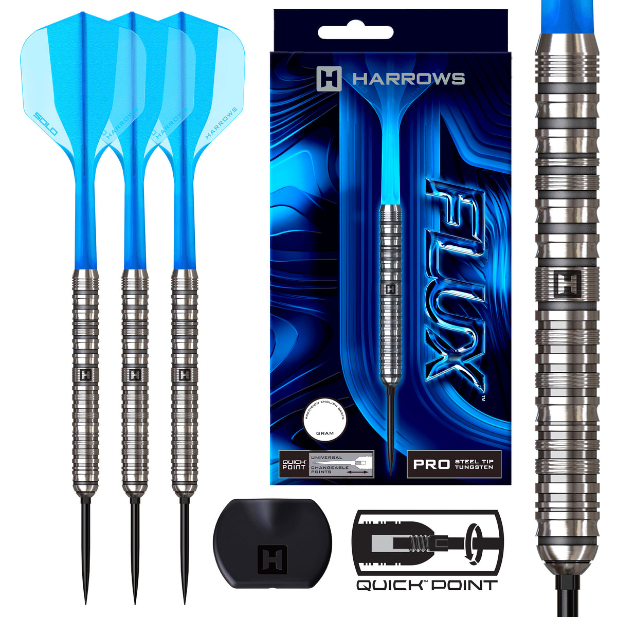 Flux Pro Tungsten Quick Point Darts