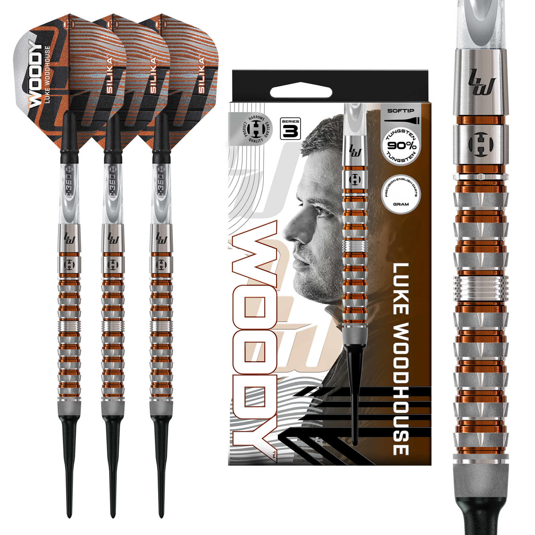 Luke Woodhouse 90% Series 3 Soft Tip Darts