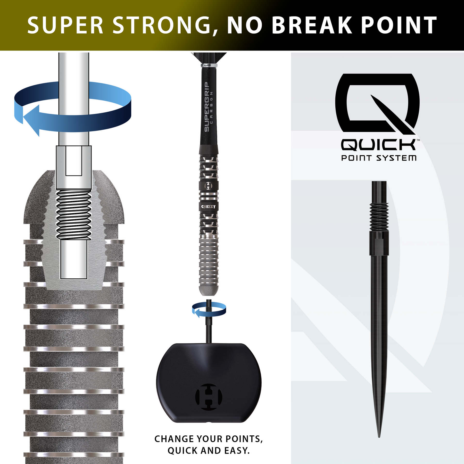 Chizzy 90% Series 4 Quick Point Darts