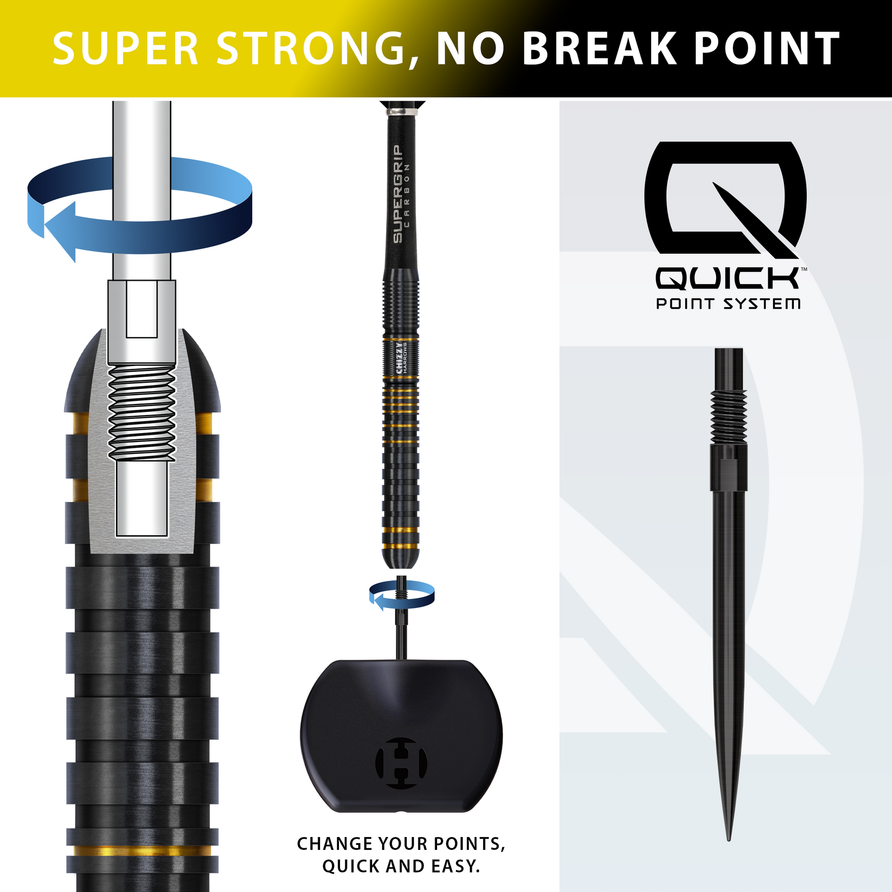 Chizzy 90% Series 3 Quick Point Darts
