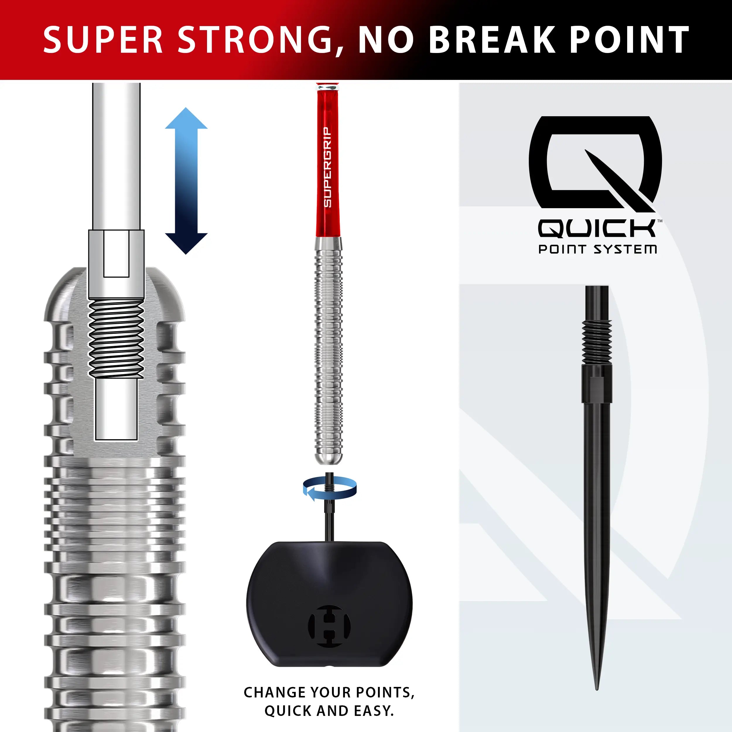 England 90% Quick Point Darts - The Beautiful Game Selection