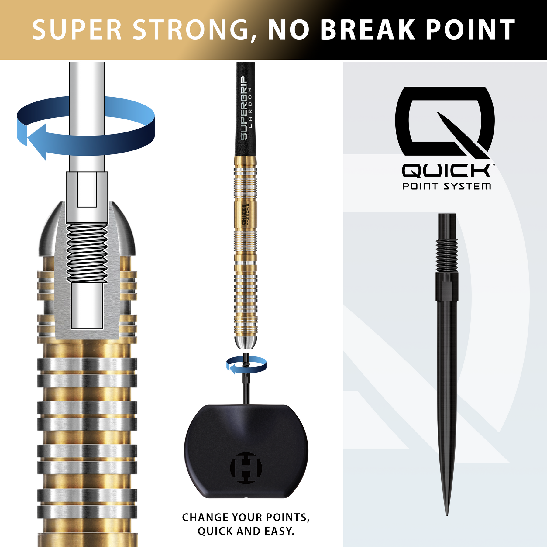 Chizzy 90% Series 2 Quick Point Darts