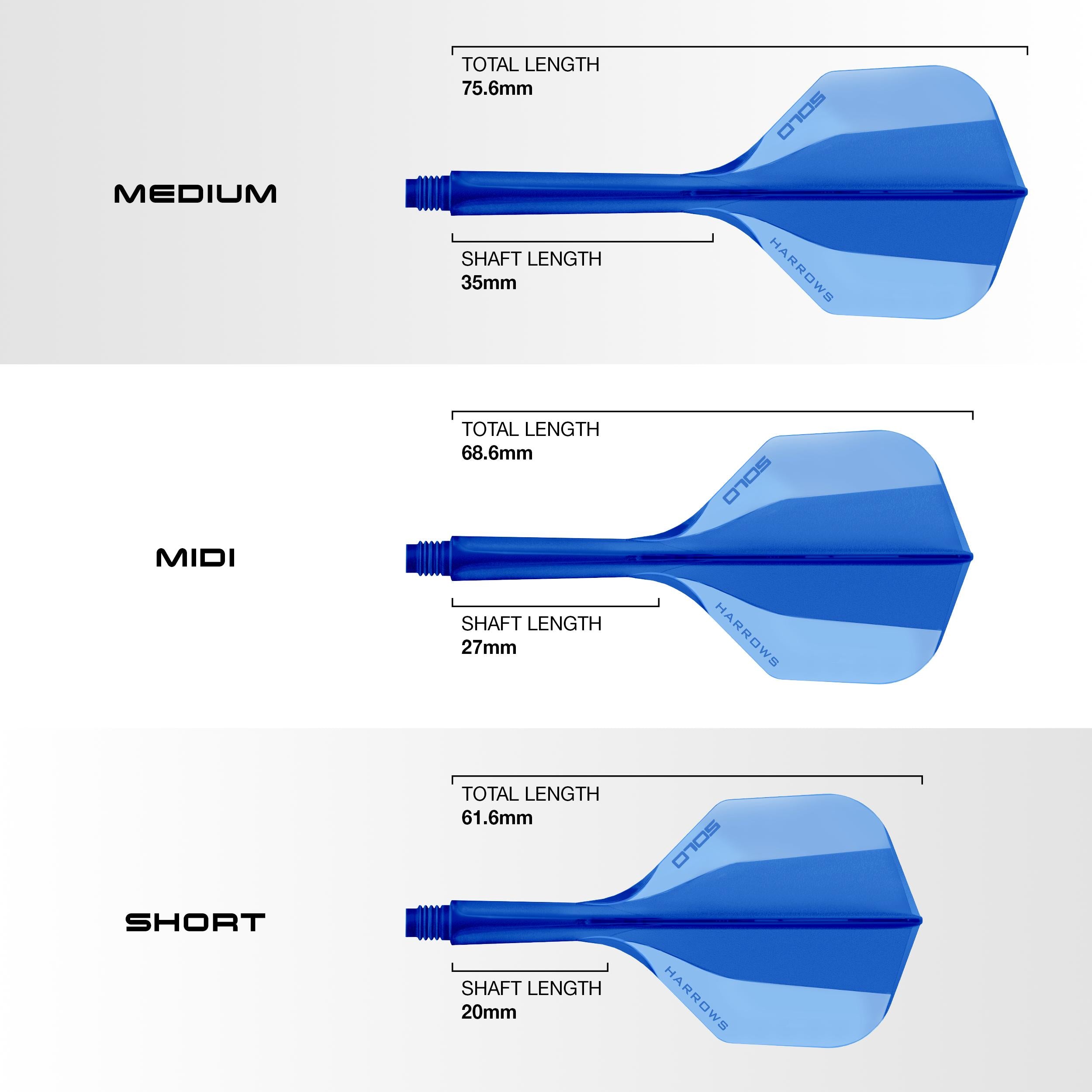 Blue Solo integrated flight and shaft system available in three lengths