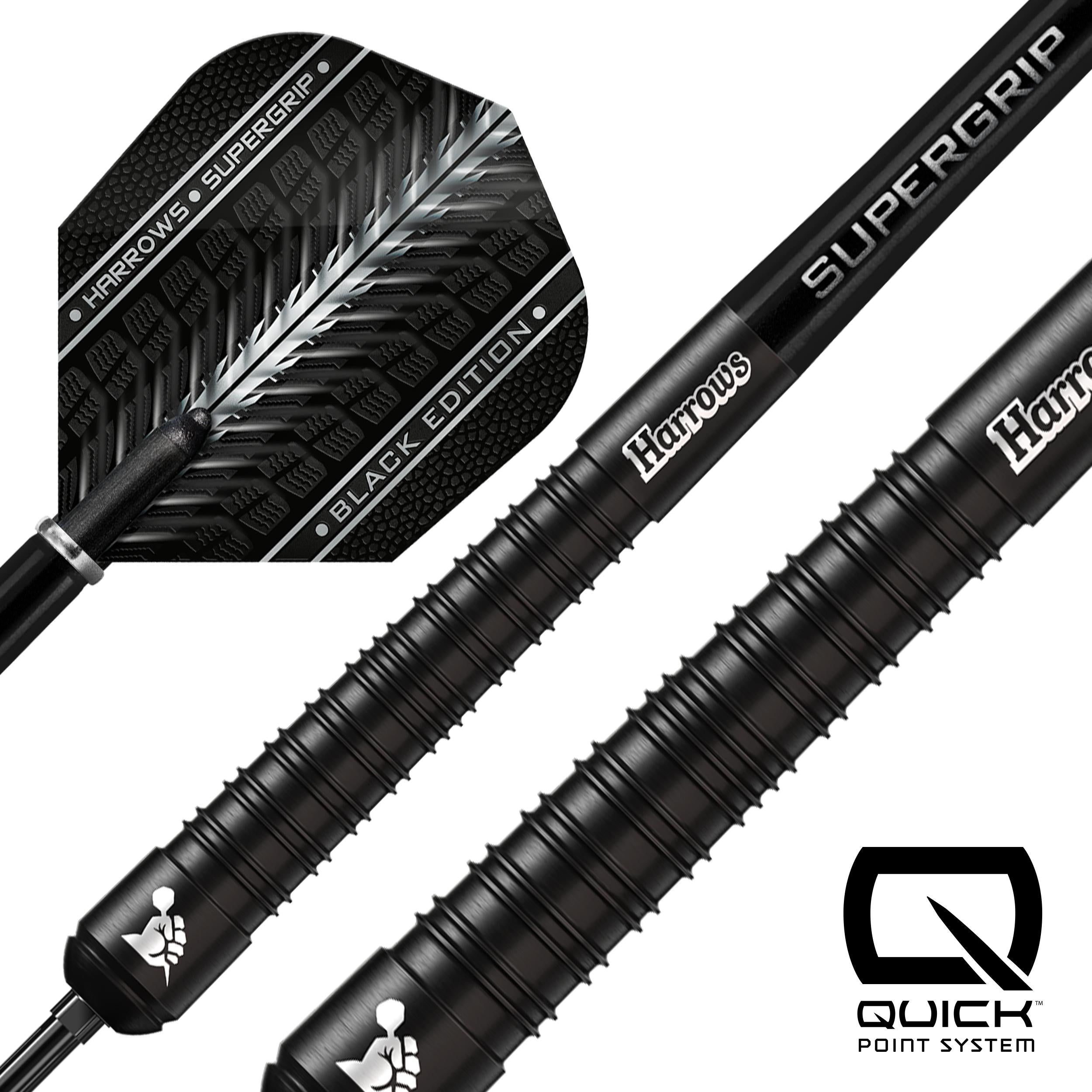 カウタウ　LOST「SUPER DIABLO BLACK DART」 Supergrip 90% Black Edition Quick Point Darts