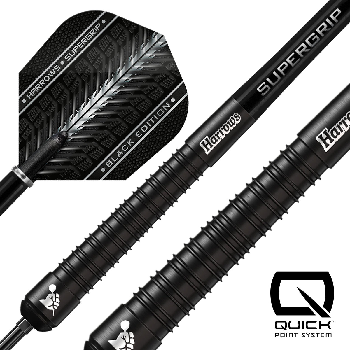 Supergrip 90% Black Edition Quick Point Darts