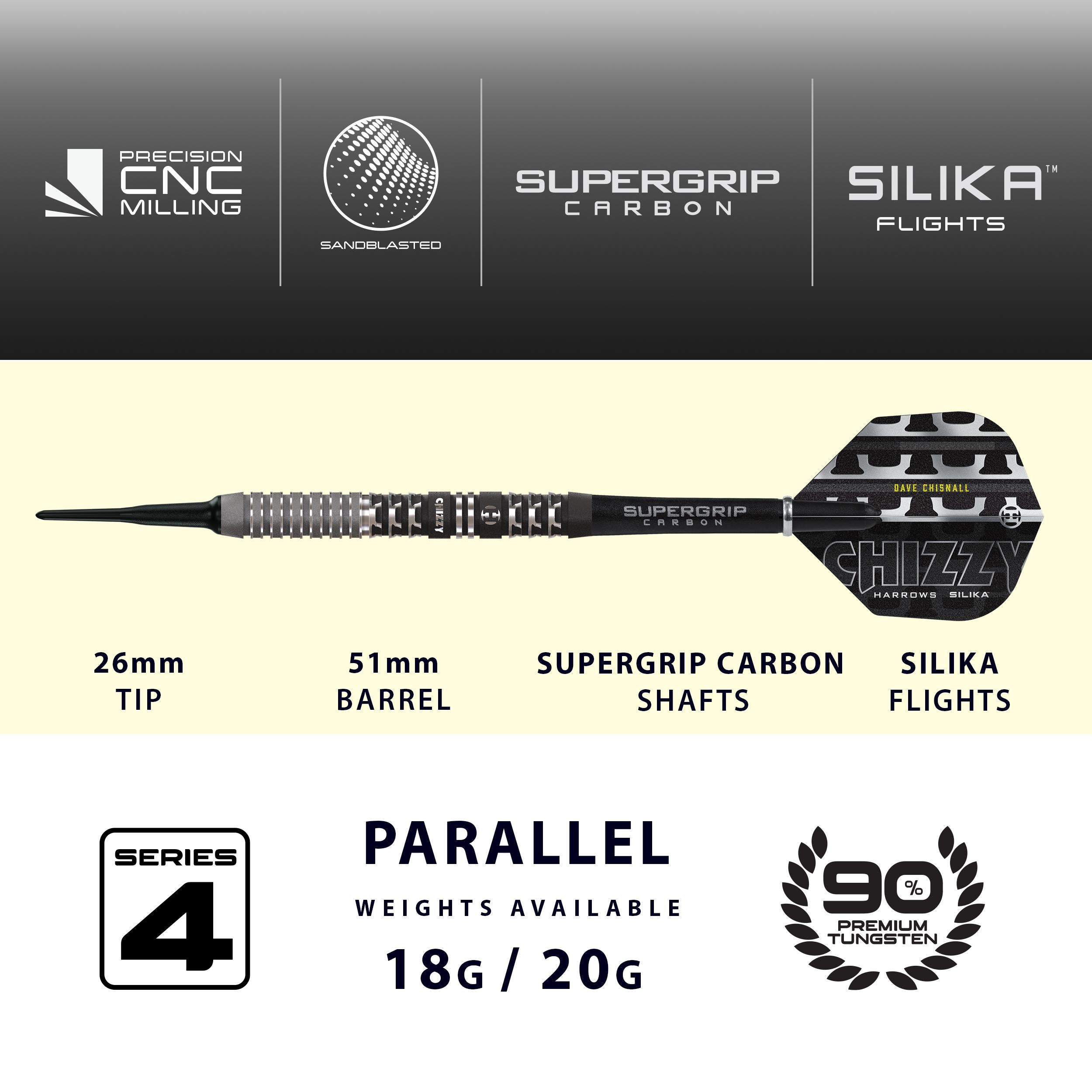 Chizzy 90% Series 4 Soft Tip Darts