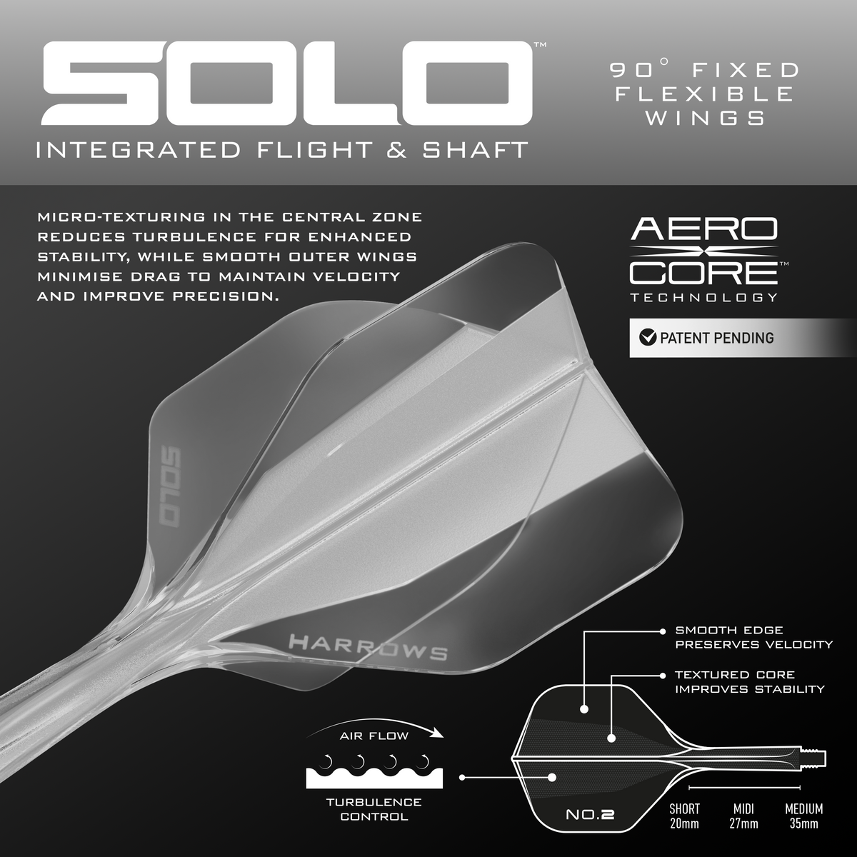 Solo No.2 Integrated Flight and Shaft - Clear