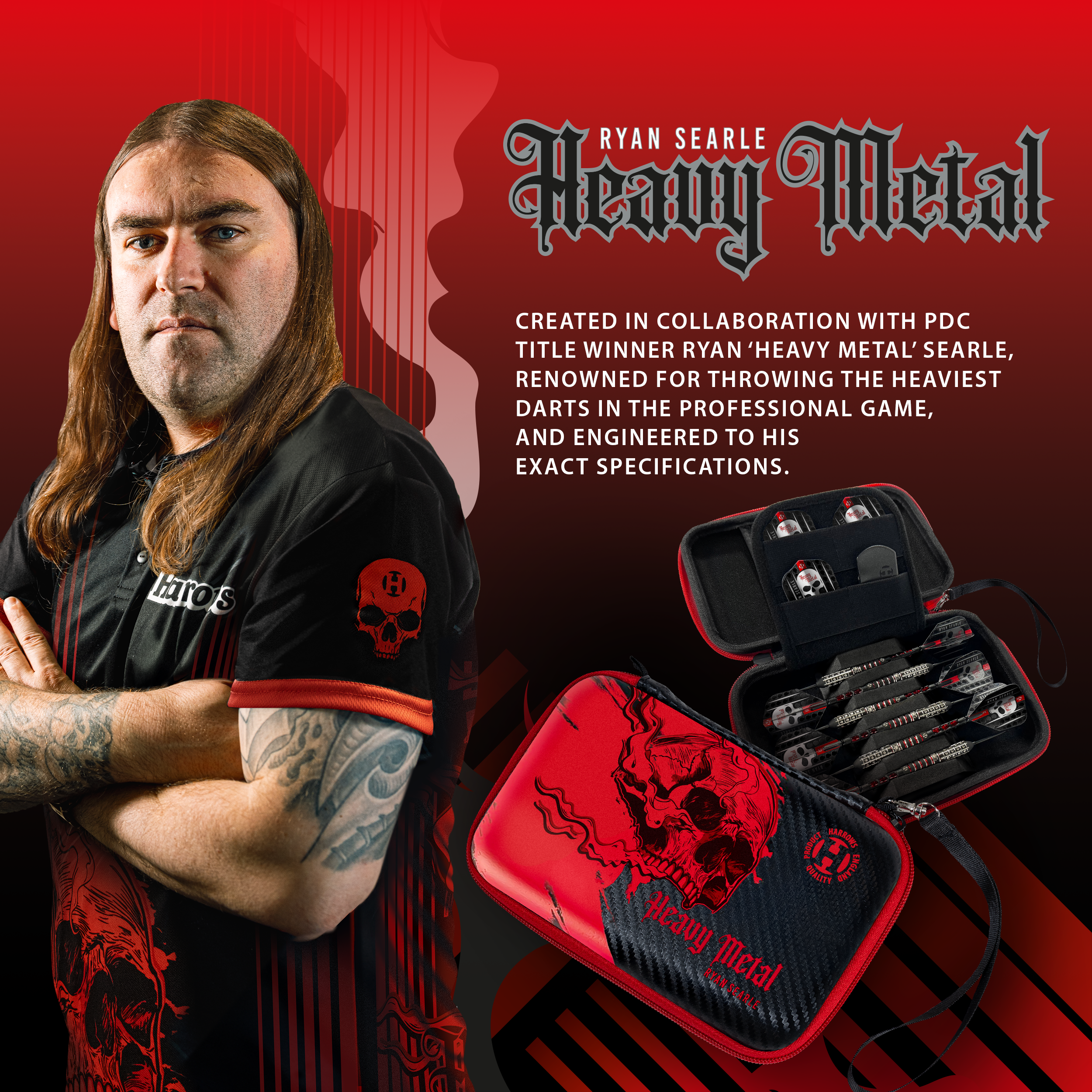 Ryan Searle 2 Pro 6 Darts Case