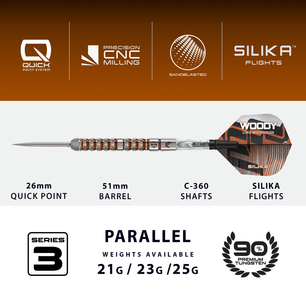 Luke Woodhouse 90% Series 3 Quick Point Darts