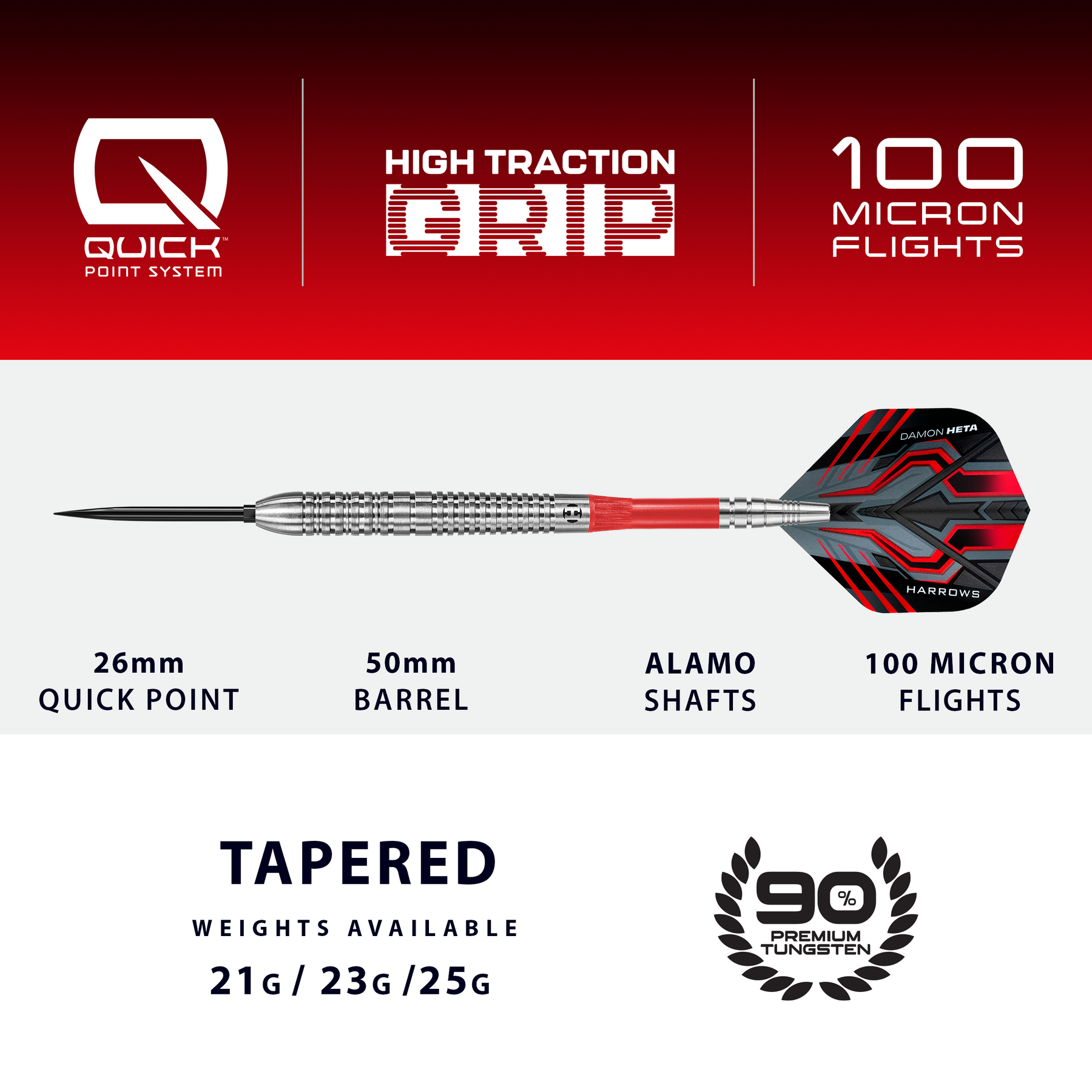 Damon Heta 90% Quick Point Darts