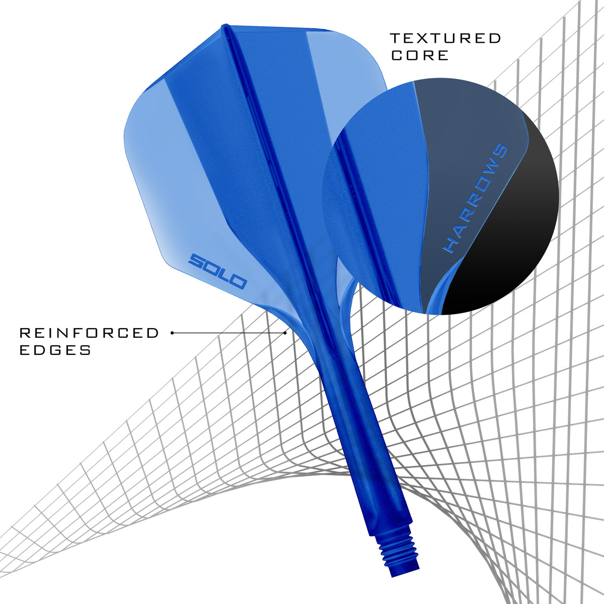 Solo No.2 Integrated Flight and Shaft - Blue
