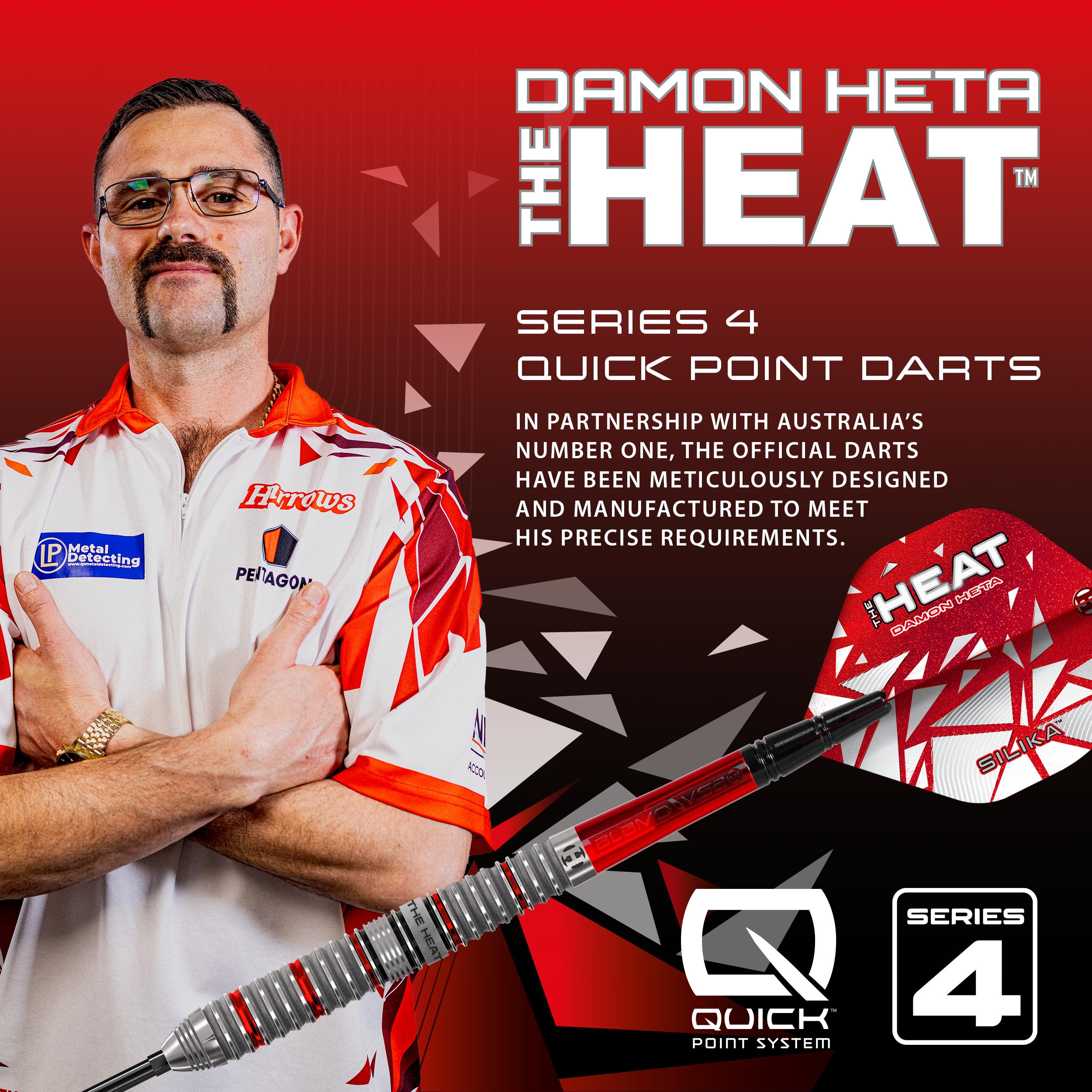 Damon Heta 90% Series 4 Quick Point Darts