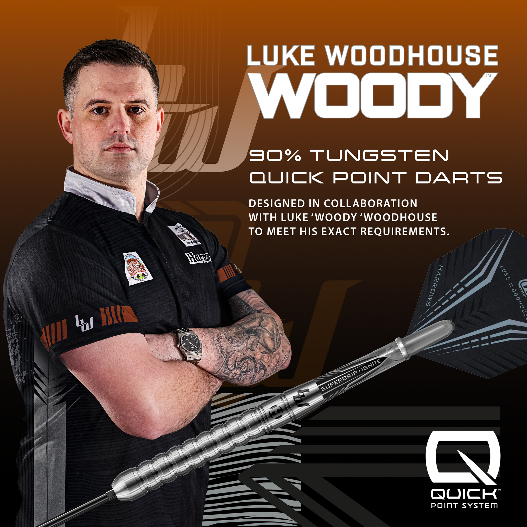 Luke Woodhouse 90% Quick Point Darts