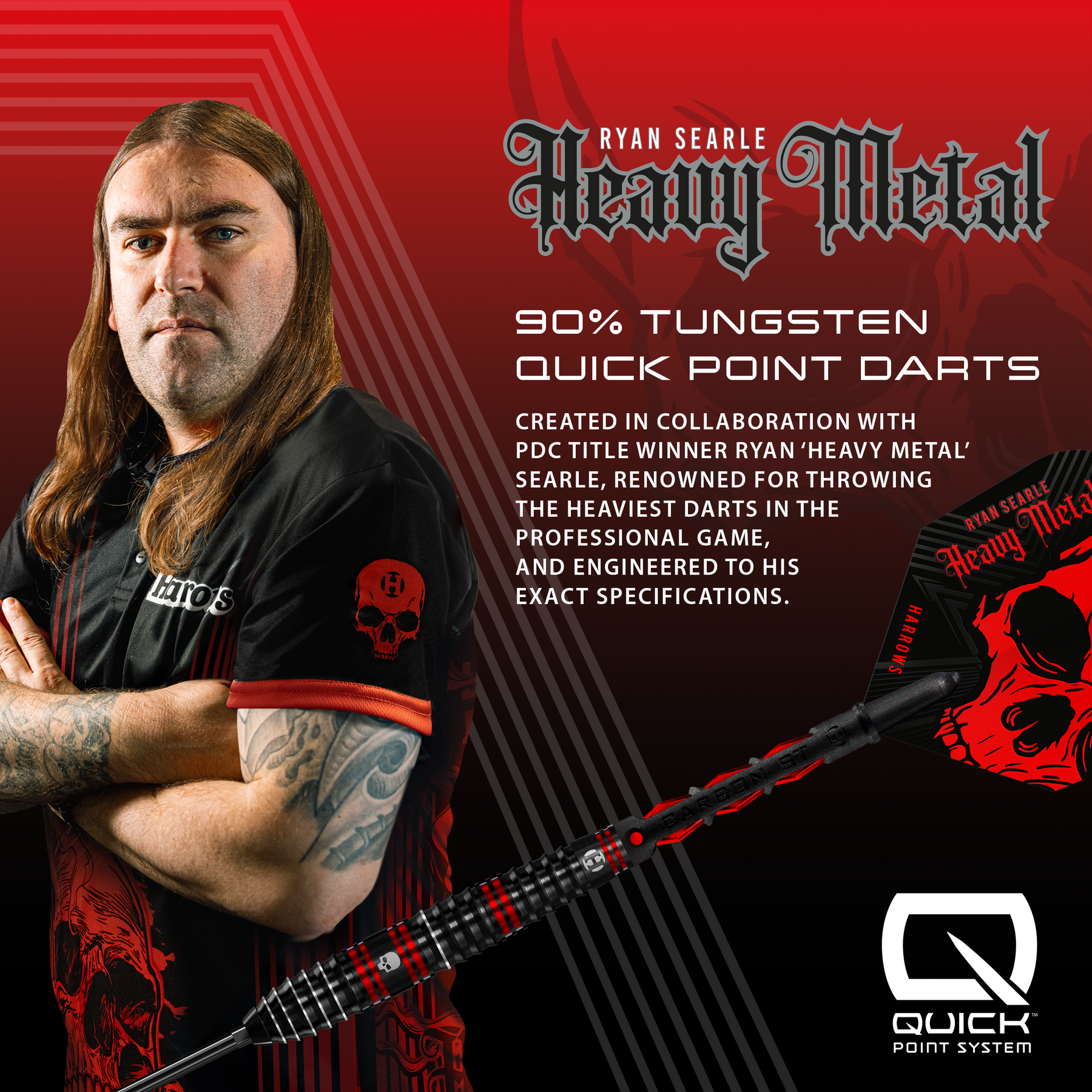 Ryan Searle 90% Quick Point Darts