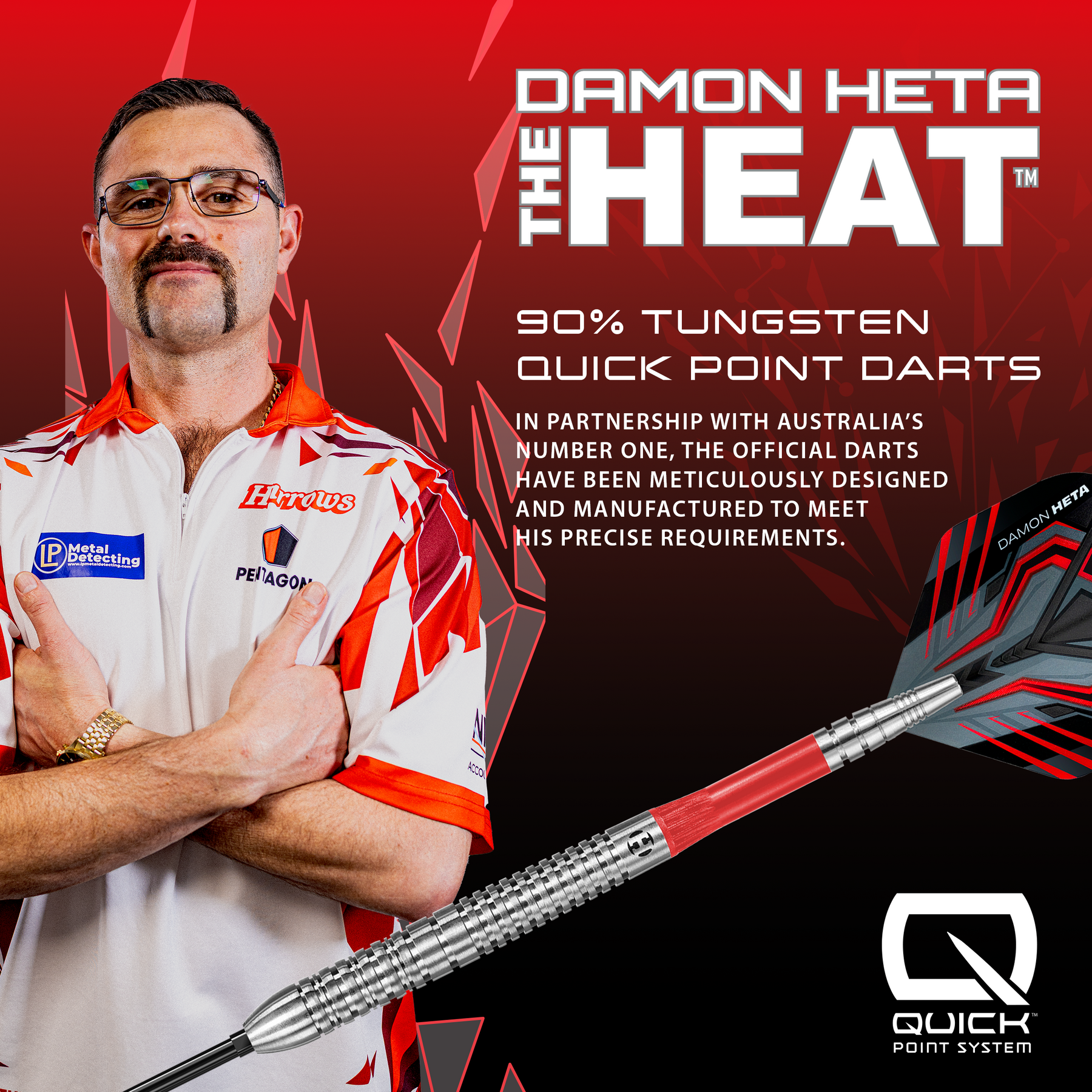 Damon Heta 90% Quick Point Darts