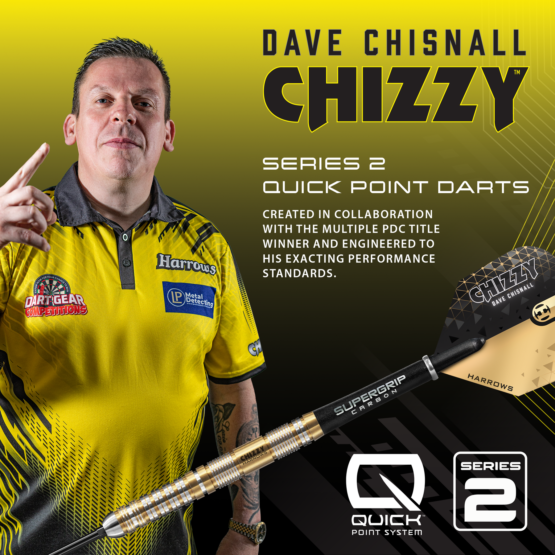 Chizzy 90% Series 2 Quick Point Darts